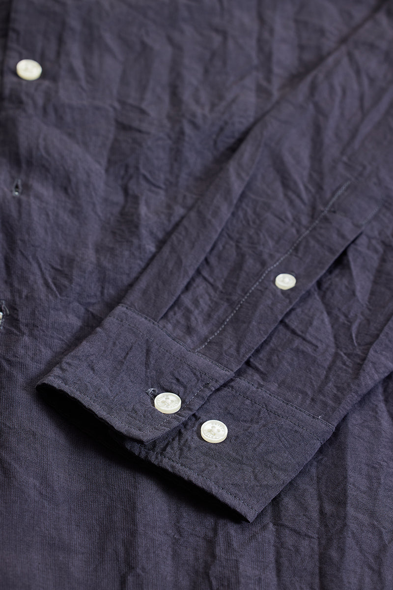 SNITCH Charcoal Grey Crinkle Shirt - view 9