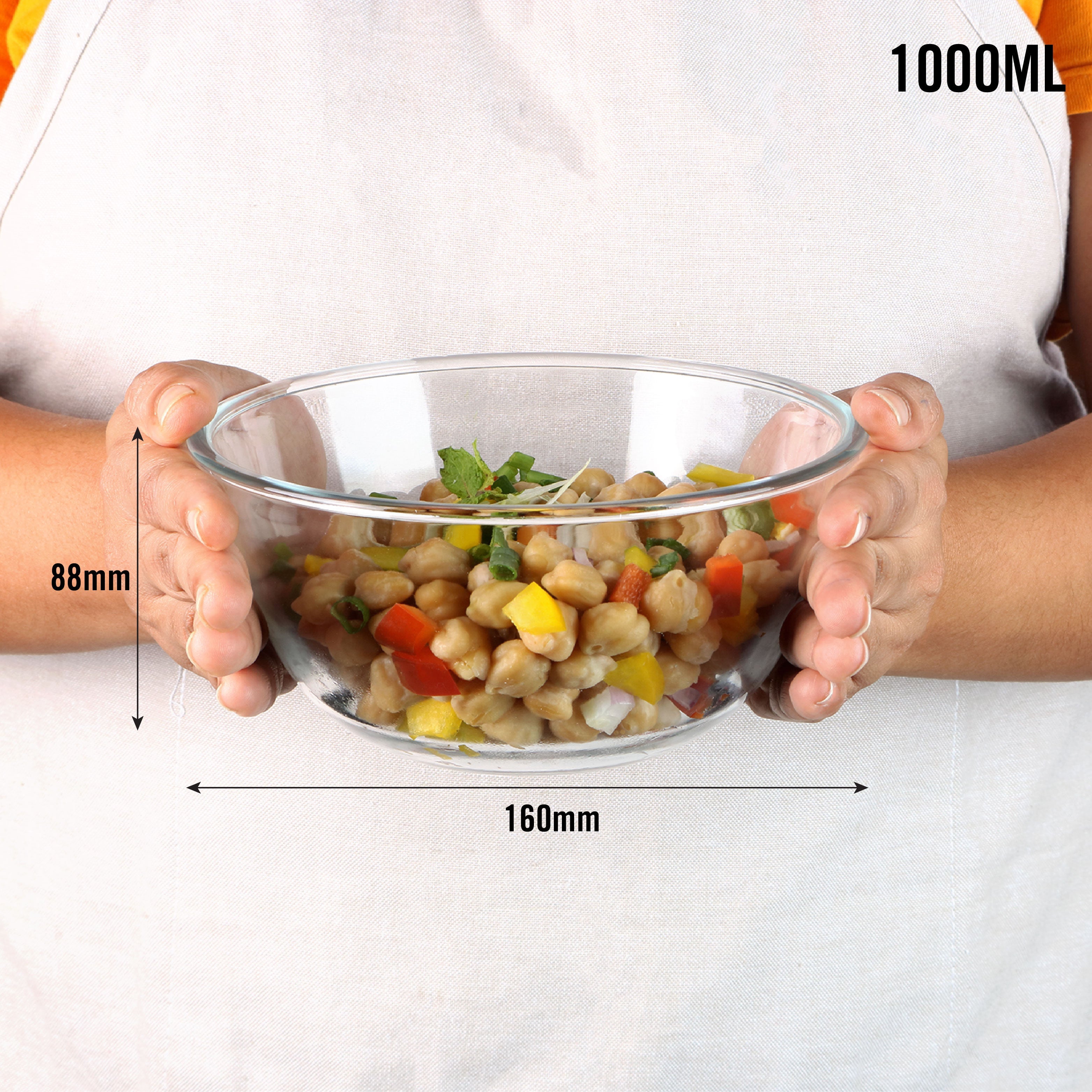 Cello Ovenware Borosilicate Glass Mixing Bowl, 1000ml - view 5
