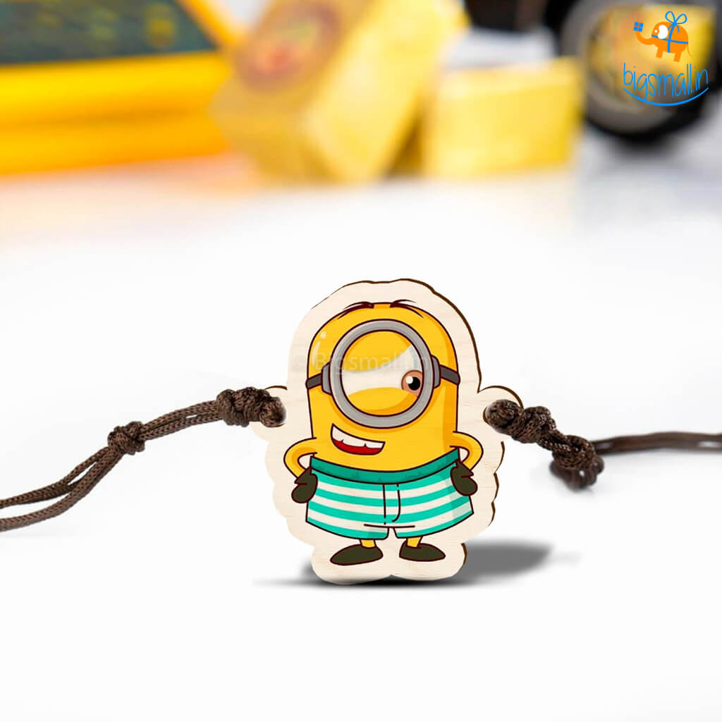 Bigsmall_cc Minion Wooden Rakhi - view 5