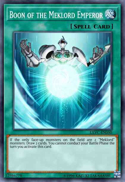 Yu-Gi-Oh! Boon of the Meklord Emperor - EXVC-EN050 - Common - 1st Edition