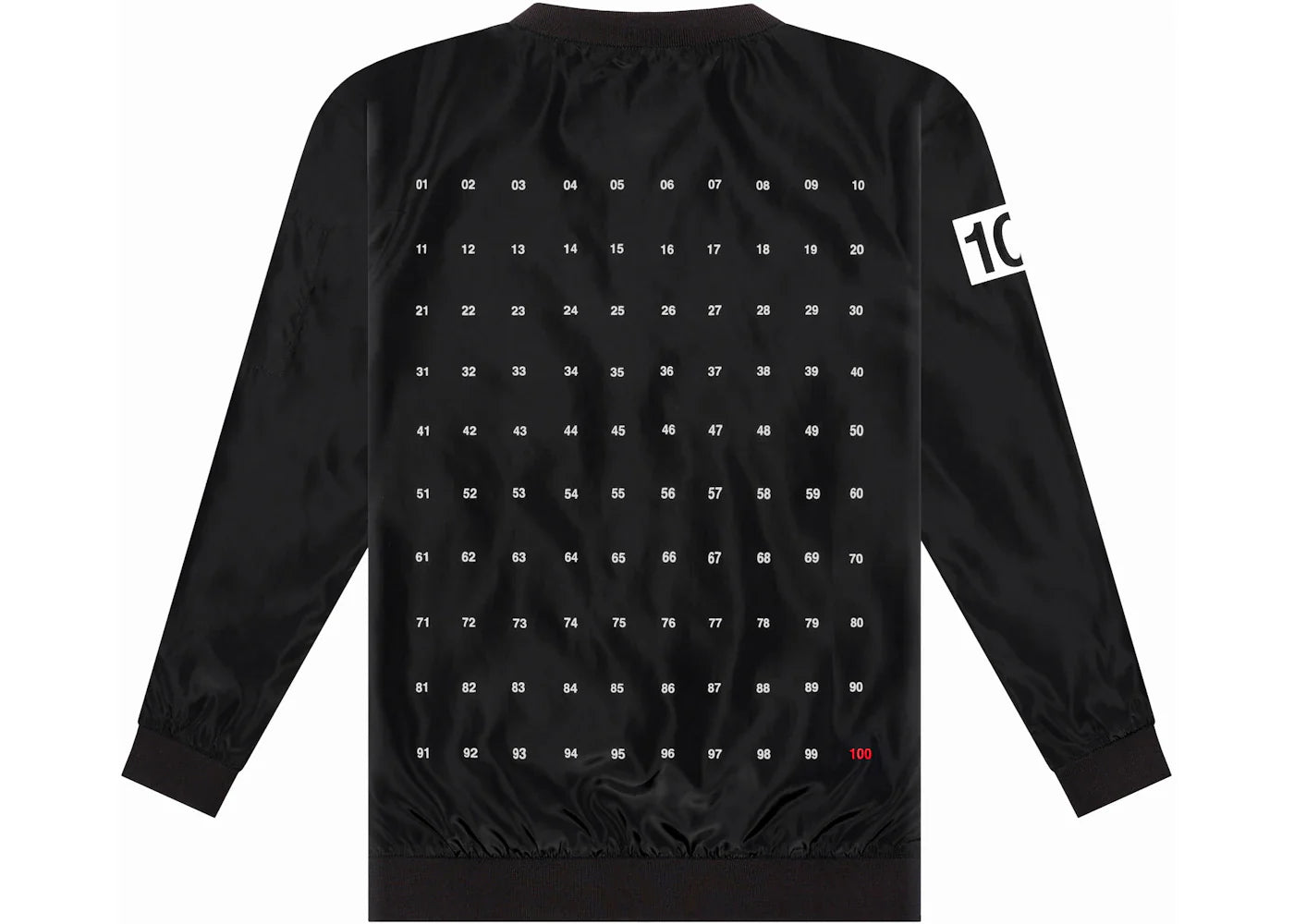 100 Thieves Numbers Bomber Jacket Black - view 2