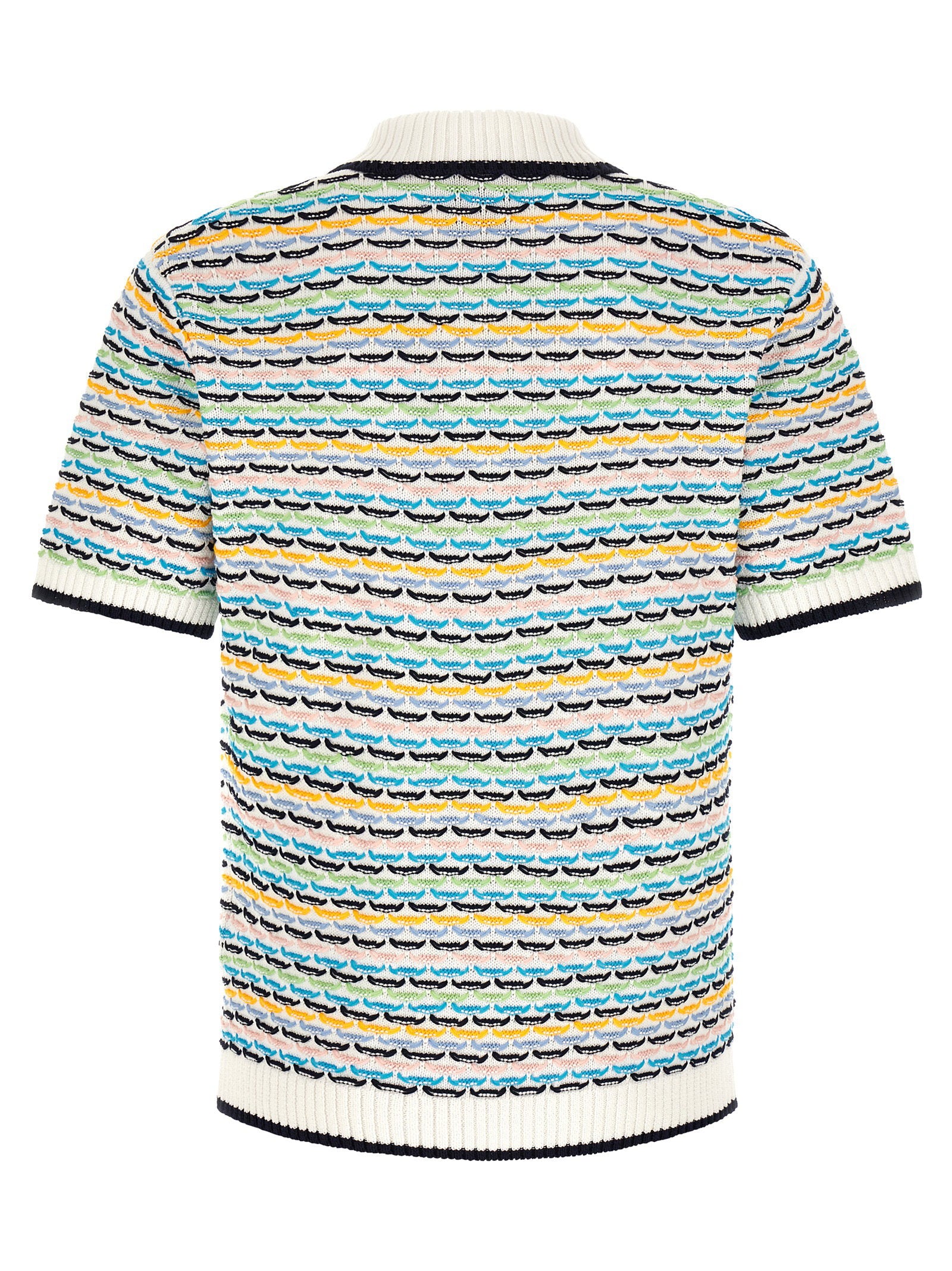Casablanca Tuck Stitch Polo Shirt – 100% cotton - view 2