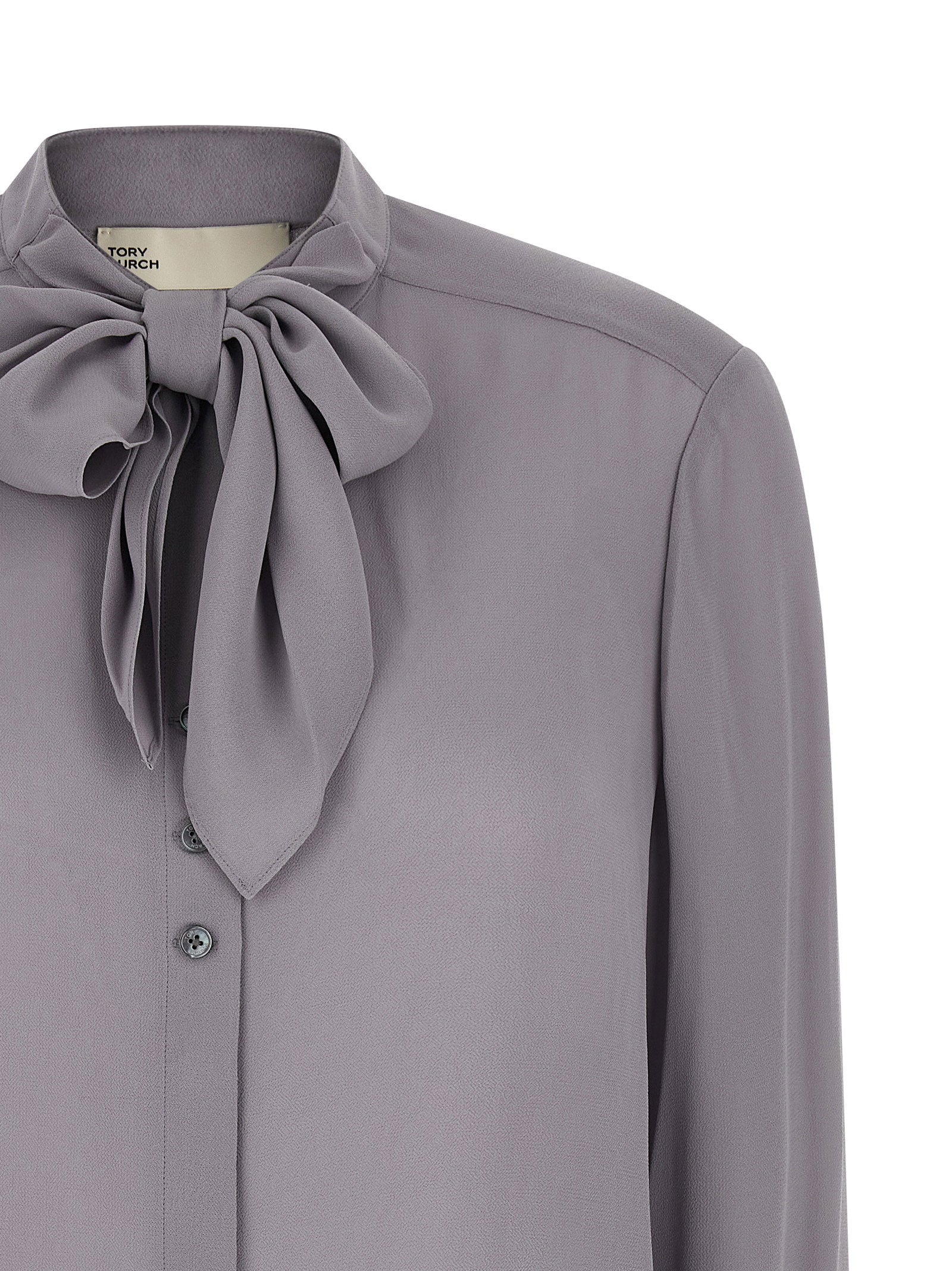 Tory Burch Georgette Bow Blouse – 100% viscose - view 3