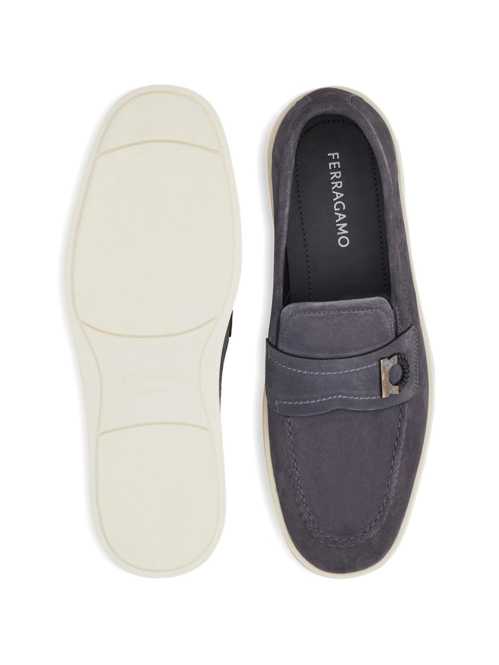 Ferragamo Boat shoe loafer with Gancini ornament - view 4