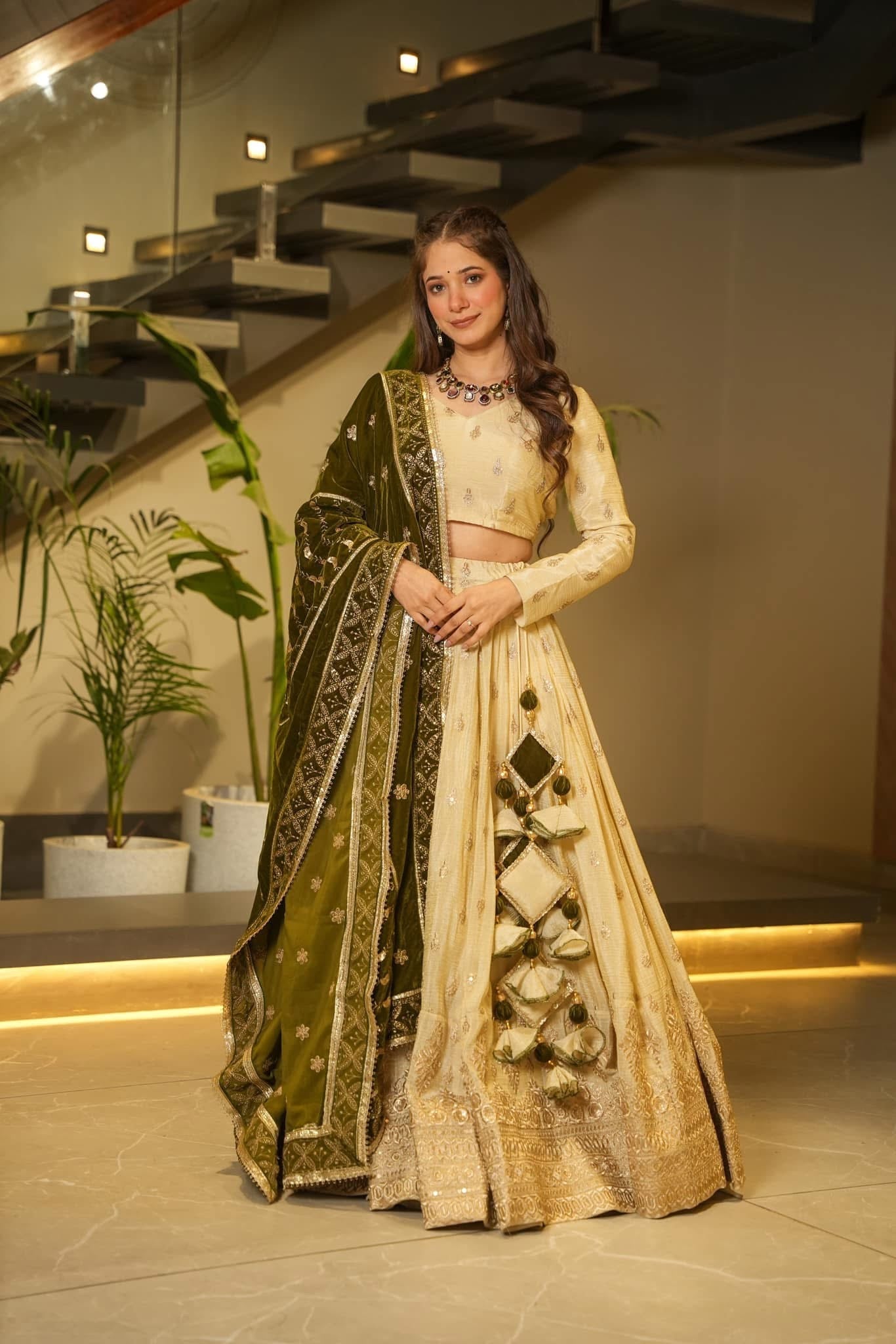 Idaho-o zahreen ethnic cosmos lehenga set – Women's