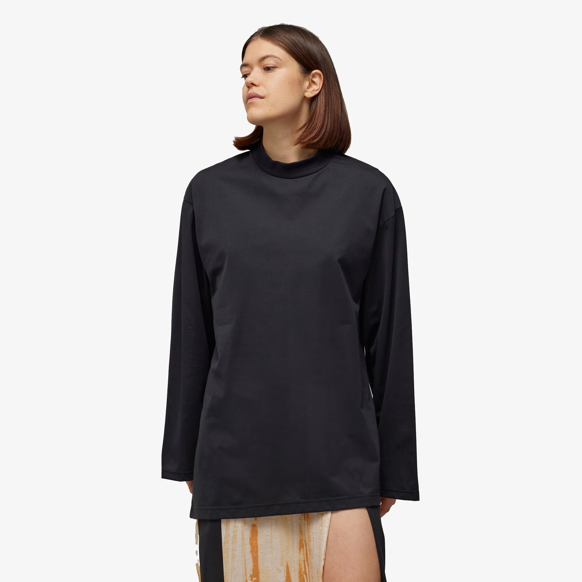 Y-3 | Premium Loose Long Sleeve Tee { Black