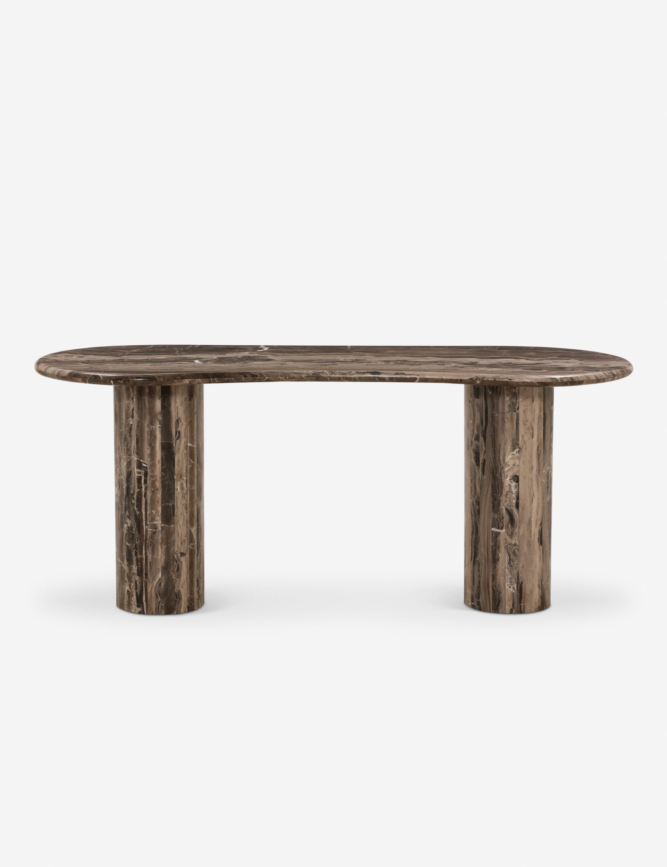 Lulu and Georgia Carlo Desk – Brown Marble - view 3
