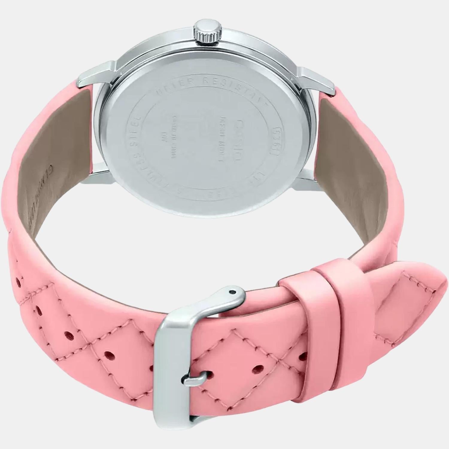 Casio Enticer Women Quartz Silver Dial Analog Leather Watch A1483 - view 5