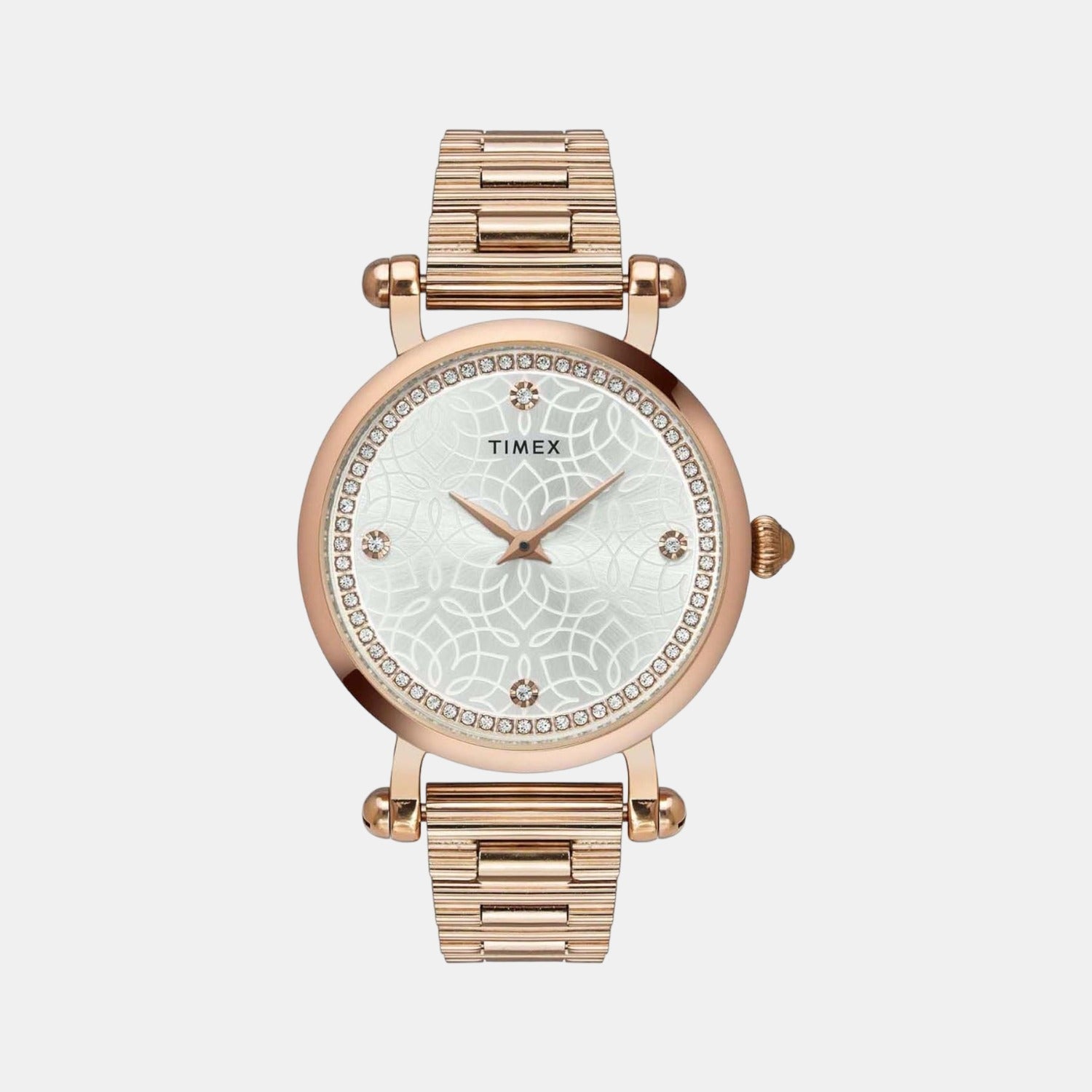 Timex Fria Women Quartz Silver Dial Analog Stainless Steel Watch TWEL14301
