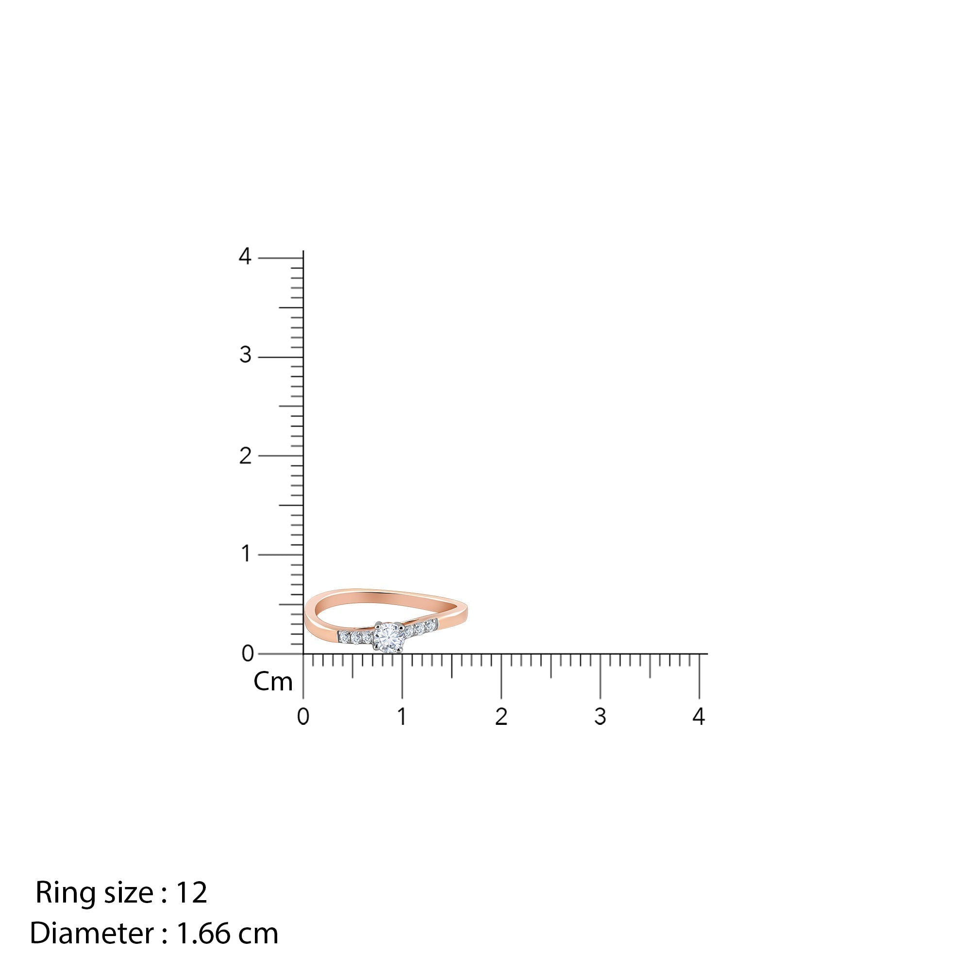 GIVA Jewellery Rose Gold Classic You Ring - view 4