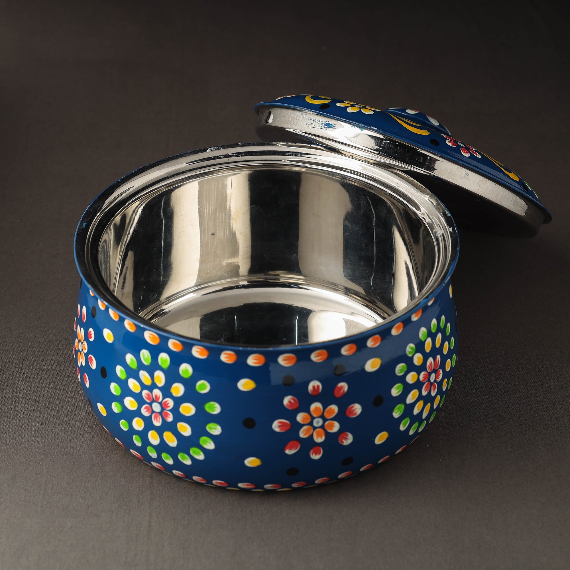 AAYAAS Banaras Handpainted Stainless Steel Casserole - view 2
