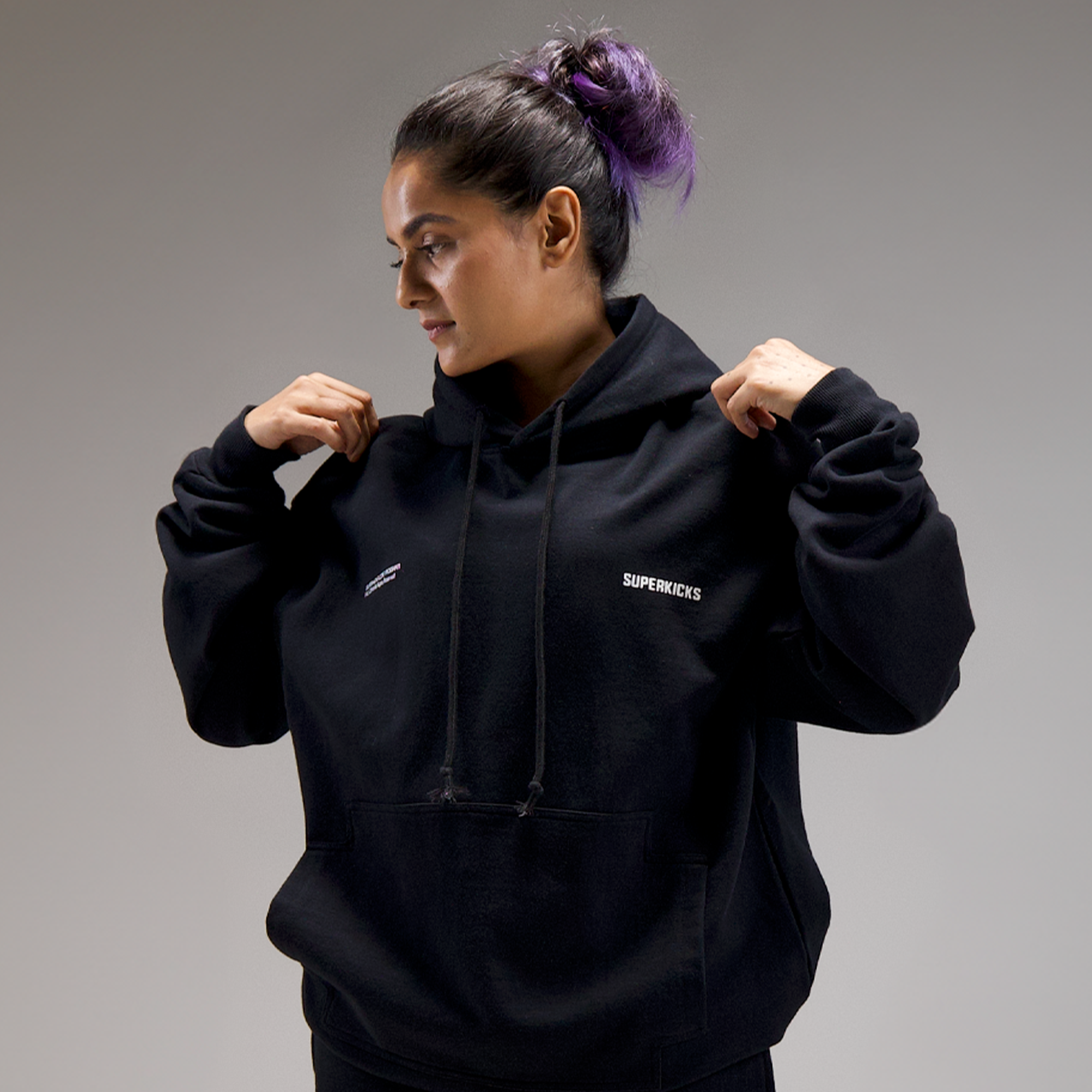 Superkicks | CORE 3.0 UNISEX HOODIE { BLACK - view 7