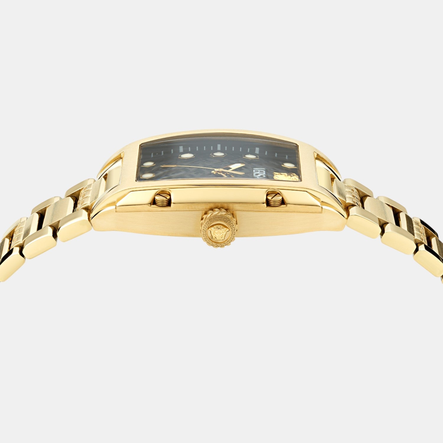 Versace Dominus Women Quartz Black Rectangular Dial Analog Stainless Steel Watch VE8K00524 - view 2