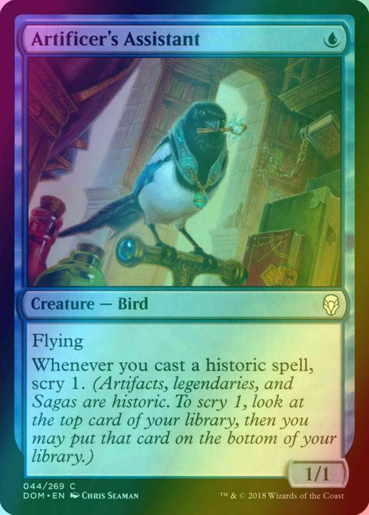 Assistant 44 dominaria – Magic Artificer's Assistant [44] [Dominaria] [Foil]