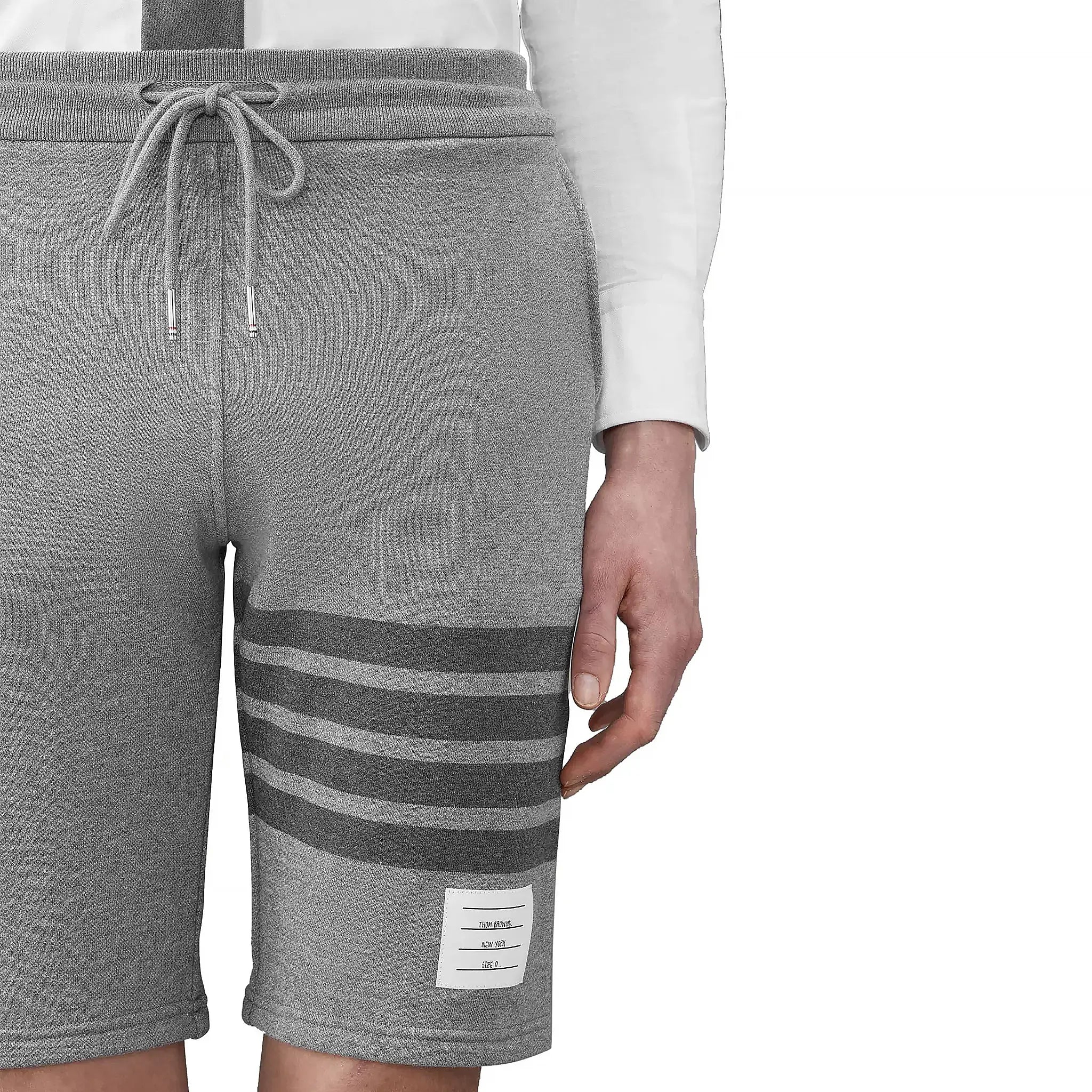 Thom Browne Classic Loopback 4-Bar Grey Sweat Shorts - view 6