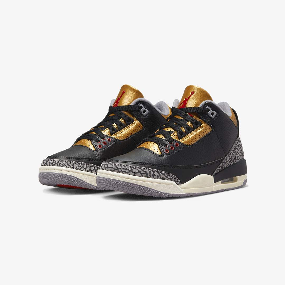 3 retro black – Jordan | AIR JORDAN 3 RETRO { BLACK/FIRE RED-METALLIC GOLD