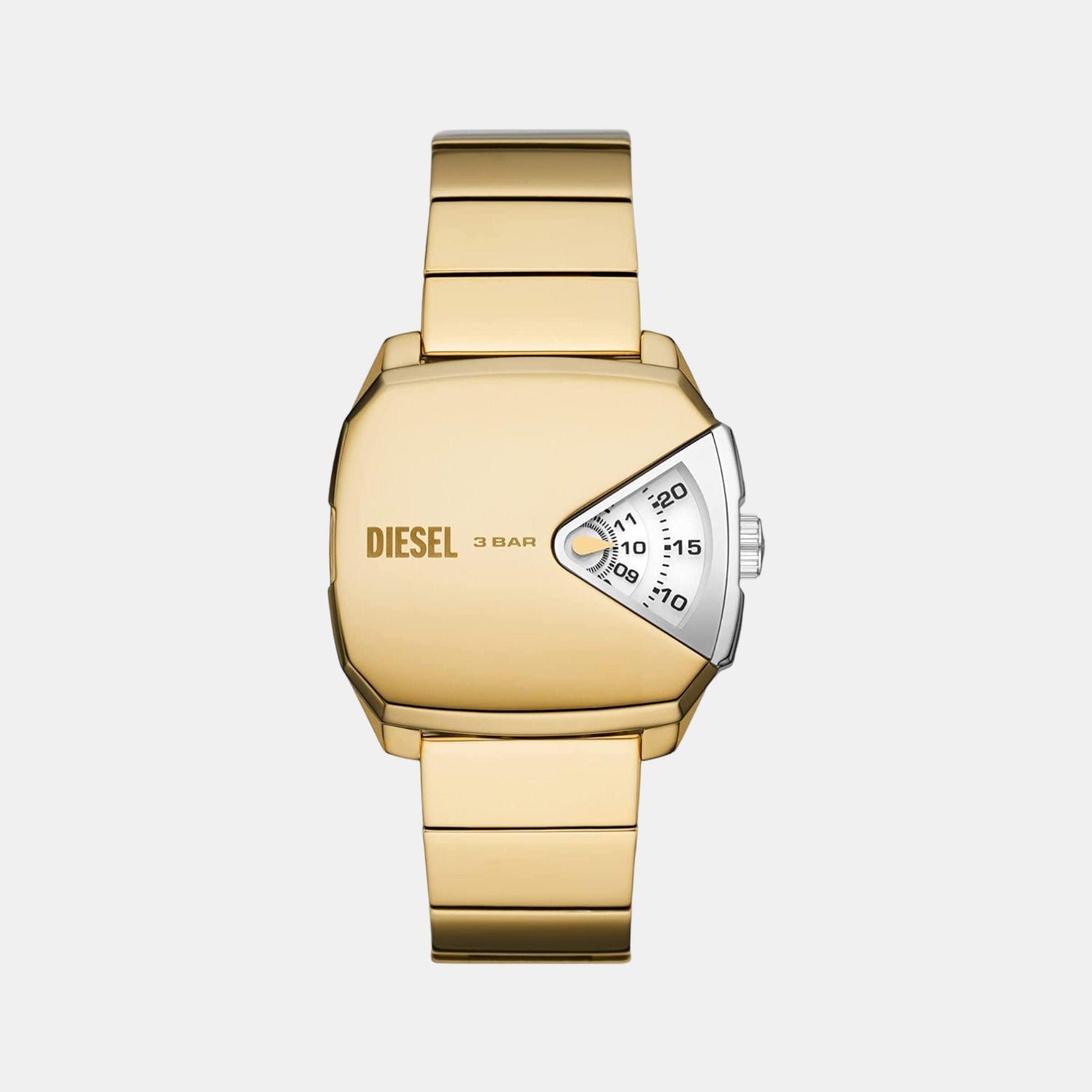 Diesel D.V.A. Men Quartz Gold Dial Analog Stainless Steel Watch DZ2154