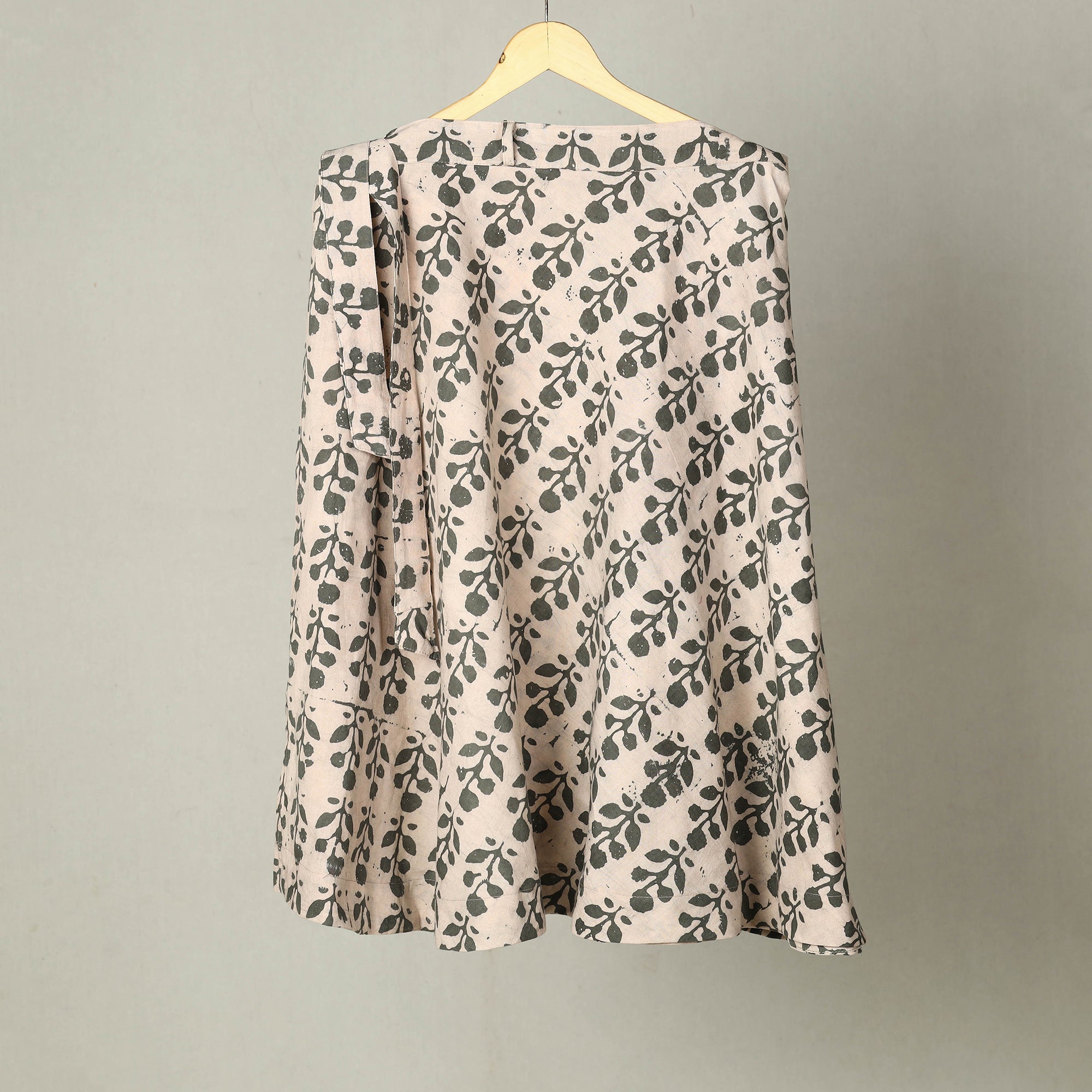 NOORI BAZAR Beige - Hand Batik Print Cotton Wrap Around Skirt 10