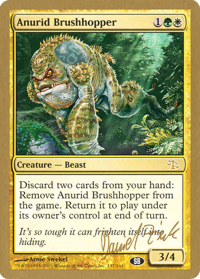 Anurid brushhopper dz137sb – Magic Anurid Brushhopper [dz137sb] [World Championship Decks 2003] [Non-Foil]