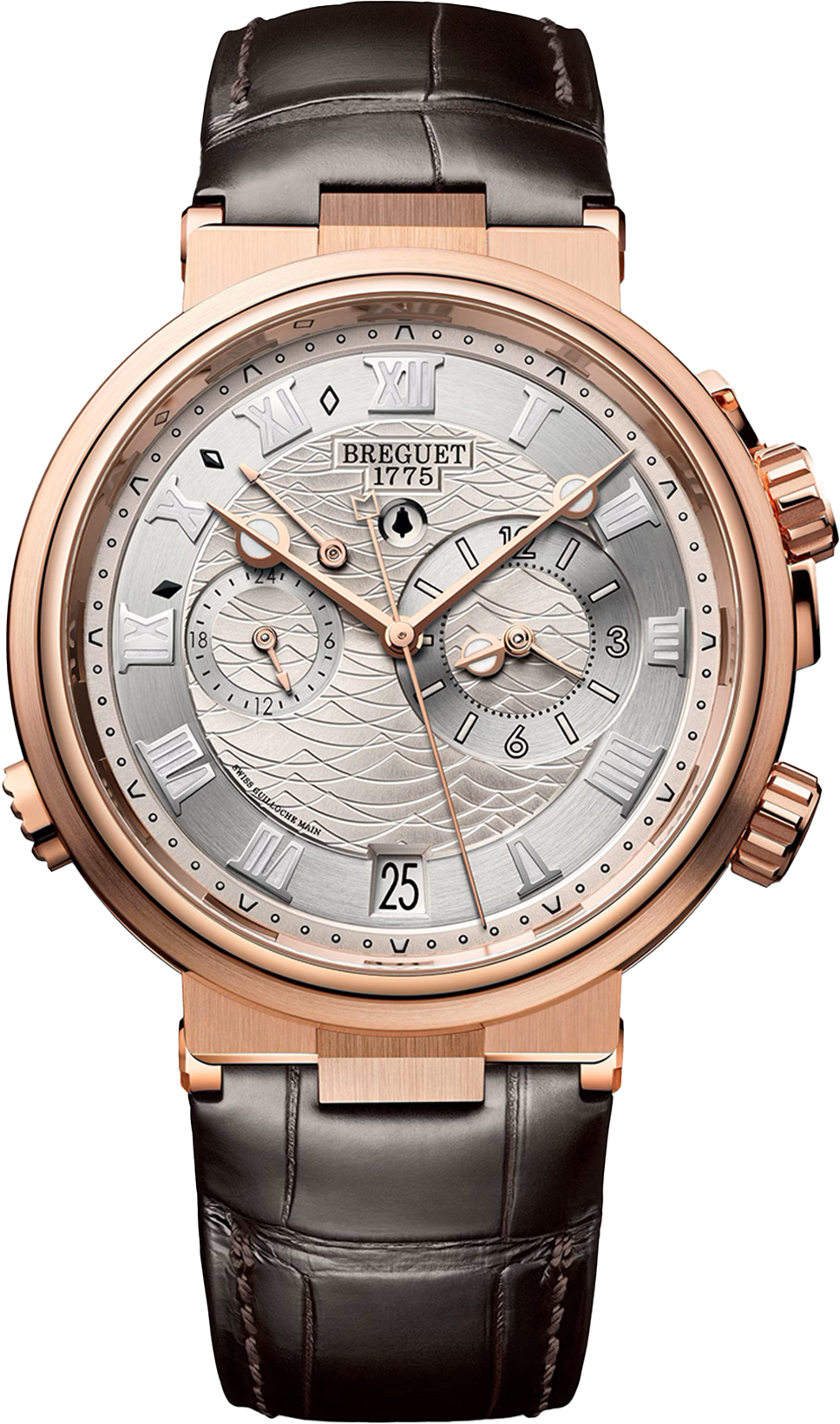 Breguet Marine Alarme Musicale Silver Dial Men 40 mm