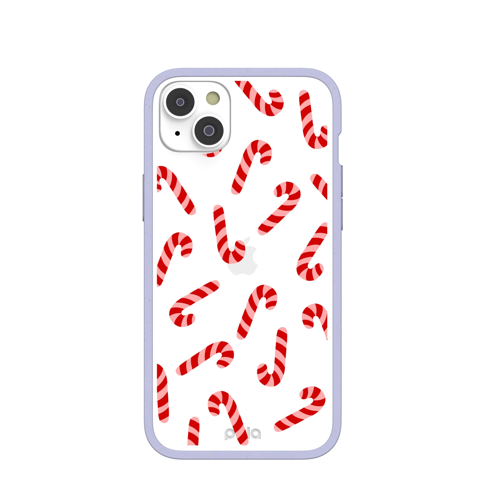 BlackTree Clear Candy Cane Chaos iPhone 14 Plus Case With Lavender Ridge
