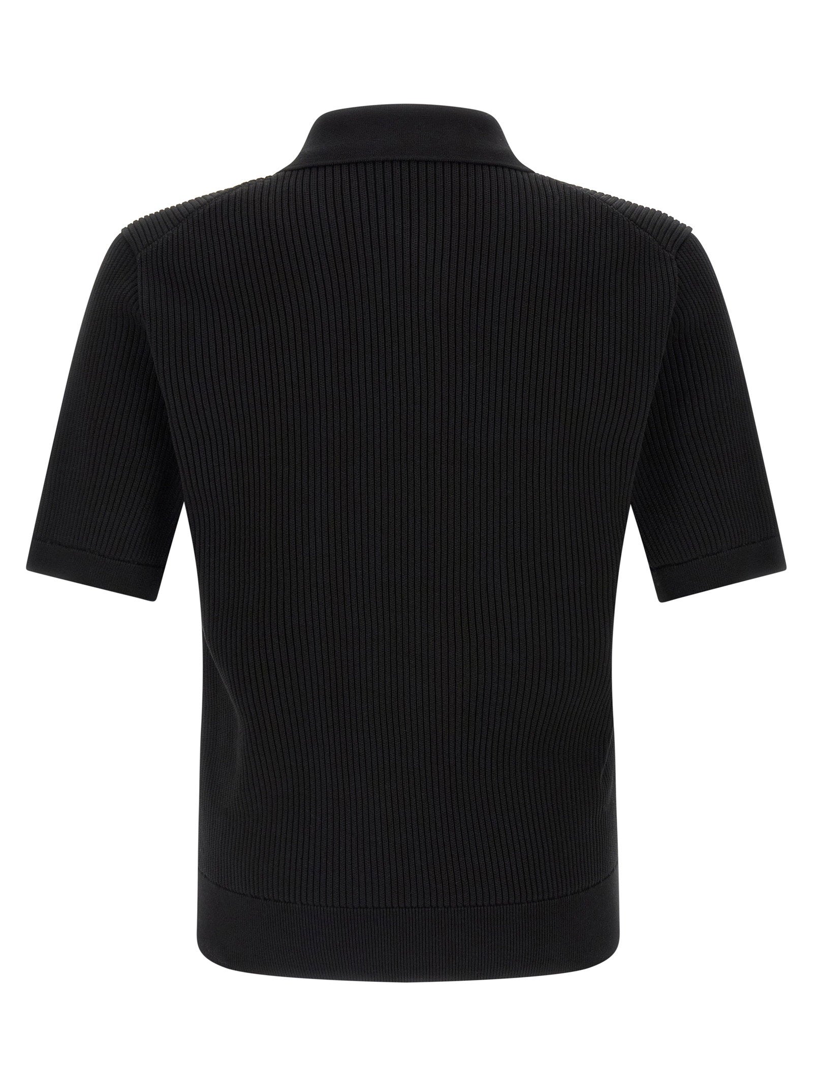 Dolce & Gabbana Micro-ribbed Polo Shirt – 100% cotton - view 2
