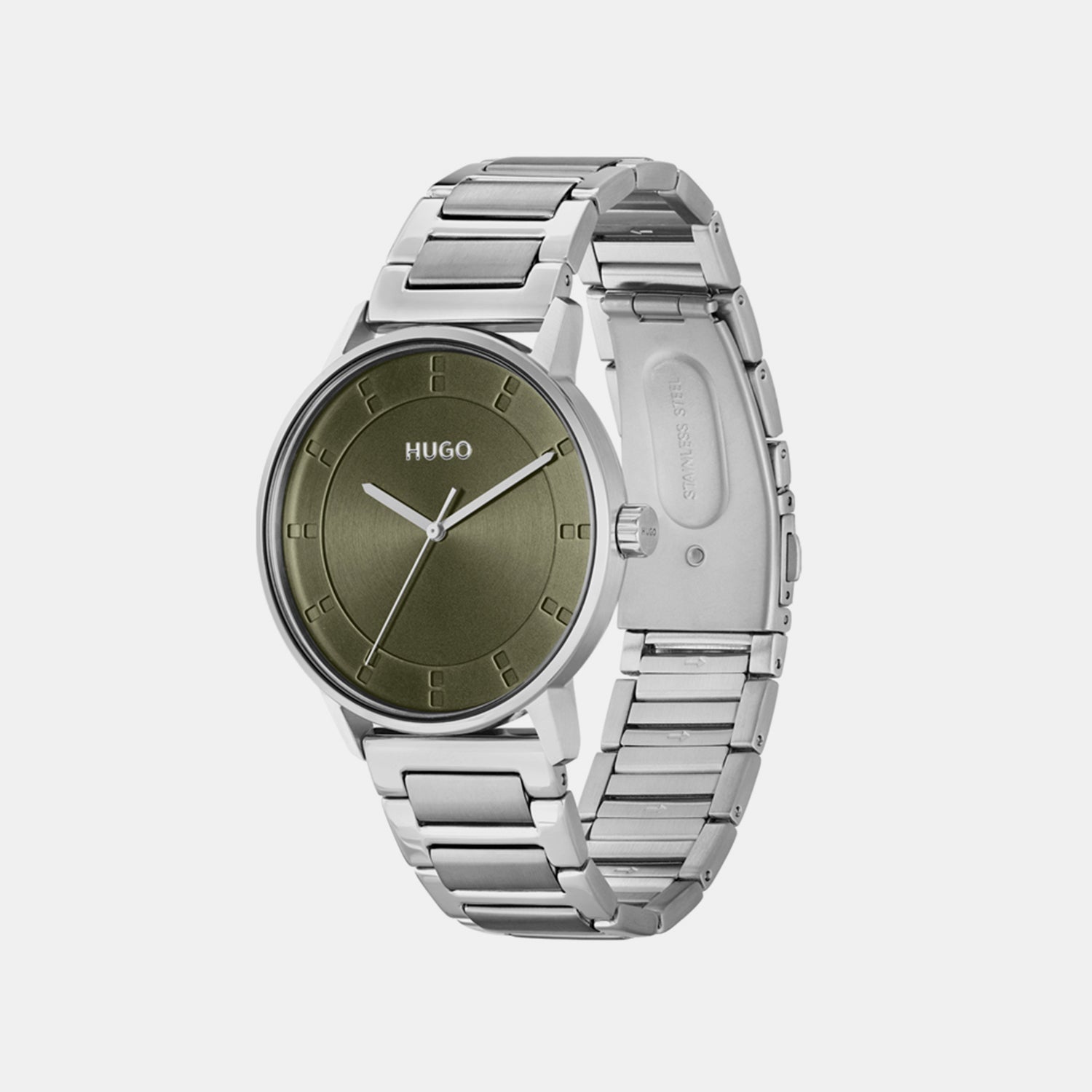 Boss Ensure Men Quartz Green Dial Analog Stainless Steel Watch 1530270 - view 2