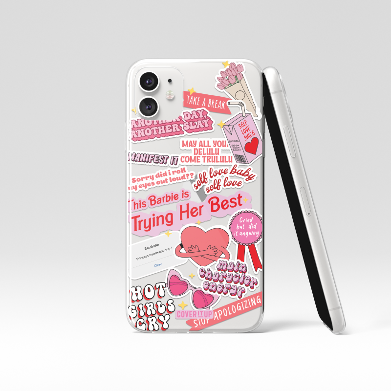 Design Phone Cases Self-love Clear Silicone Case - view 6