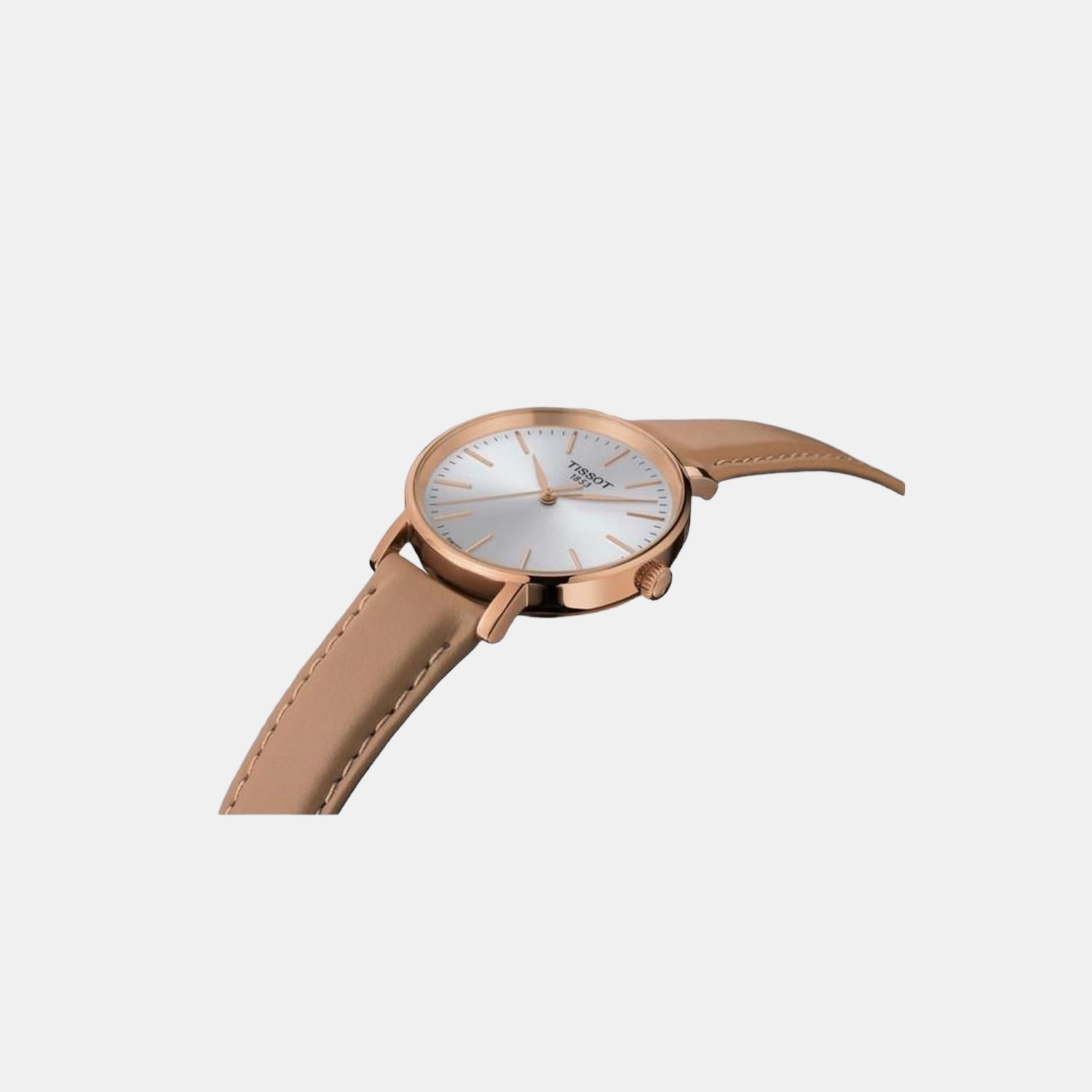 Tissot Everytime Women Quartz White Dial Analog Leather Watch T1432103601100 - view 2