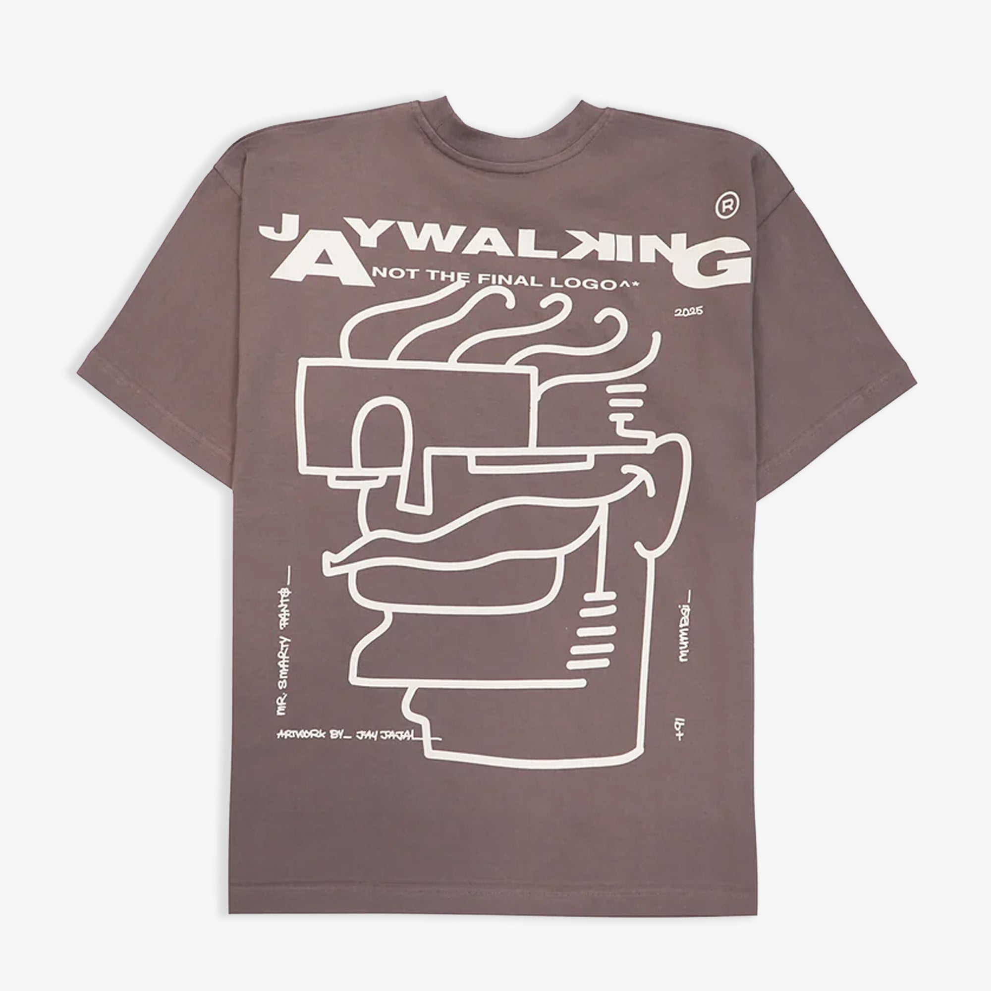 Jaywalking | Art Face 8.0 T-shirt { Brown - view 2