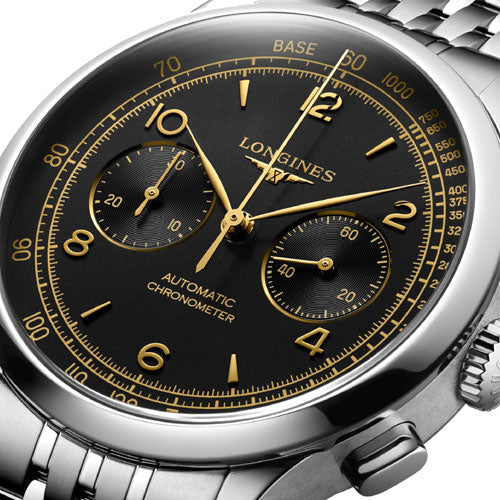 Longines Record Black Matt Dial Men 40mm - view 2