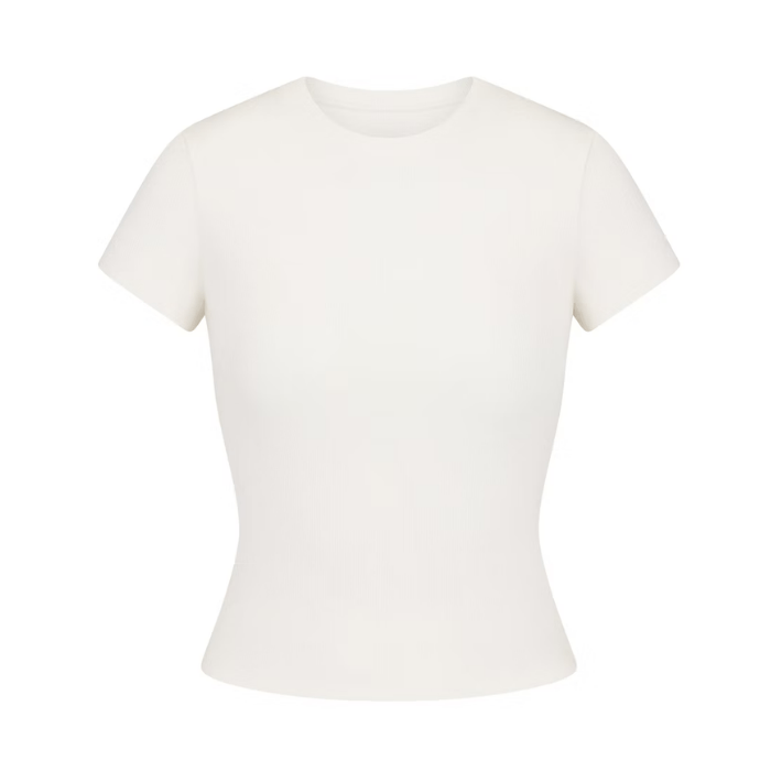 HYPE ELIXIR Skims Cotton Rib T-Shirt Marble