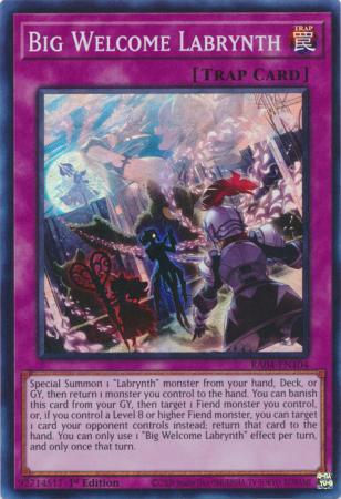 Yu-Gi-Oh! Big Welcome Labrynth - RA04-EN104 - Super Rare - 1st Edition