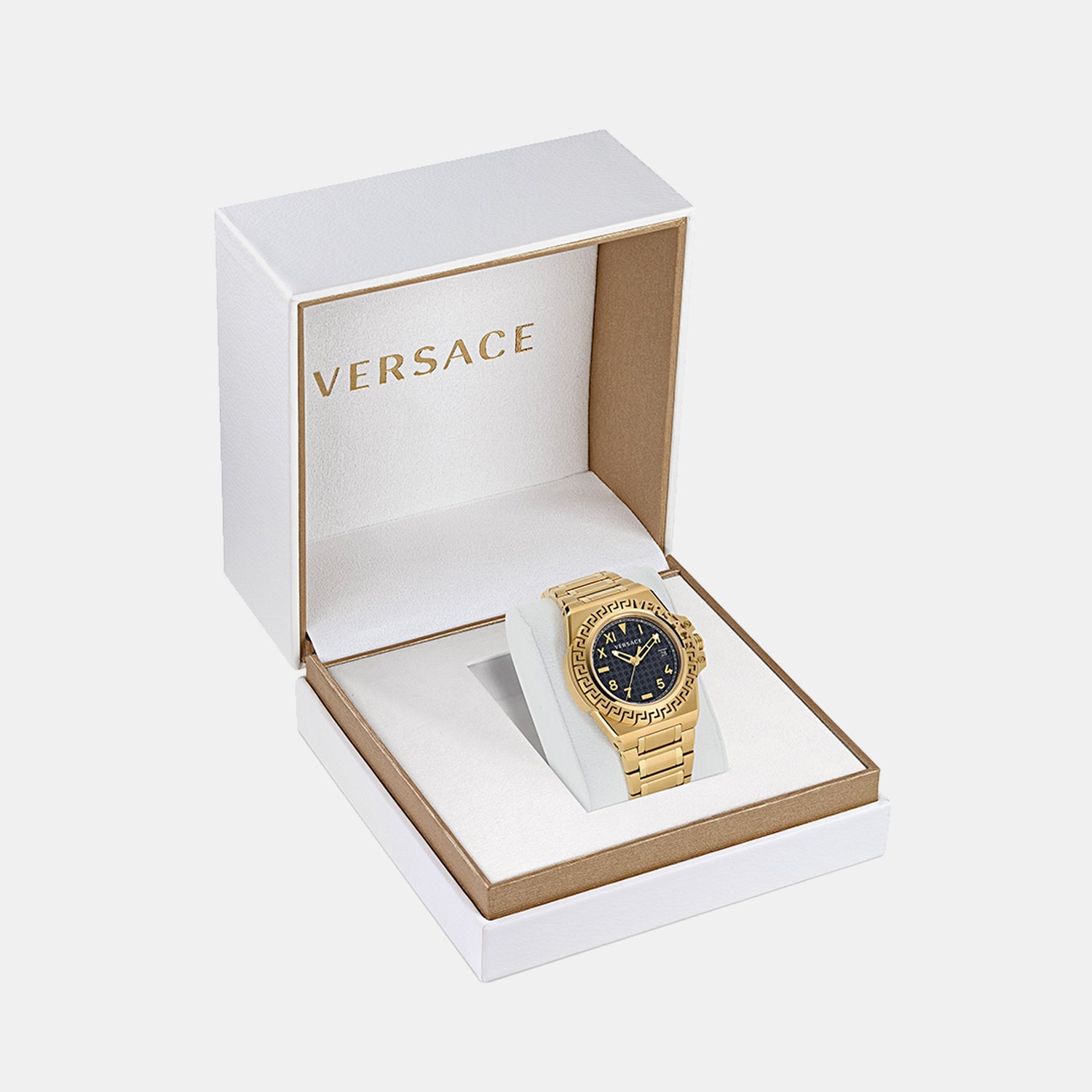 Versace Greca Reaction Men Quartz Black Dial Analog Stainless Steel Watch VE3I00522 - view 4