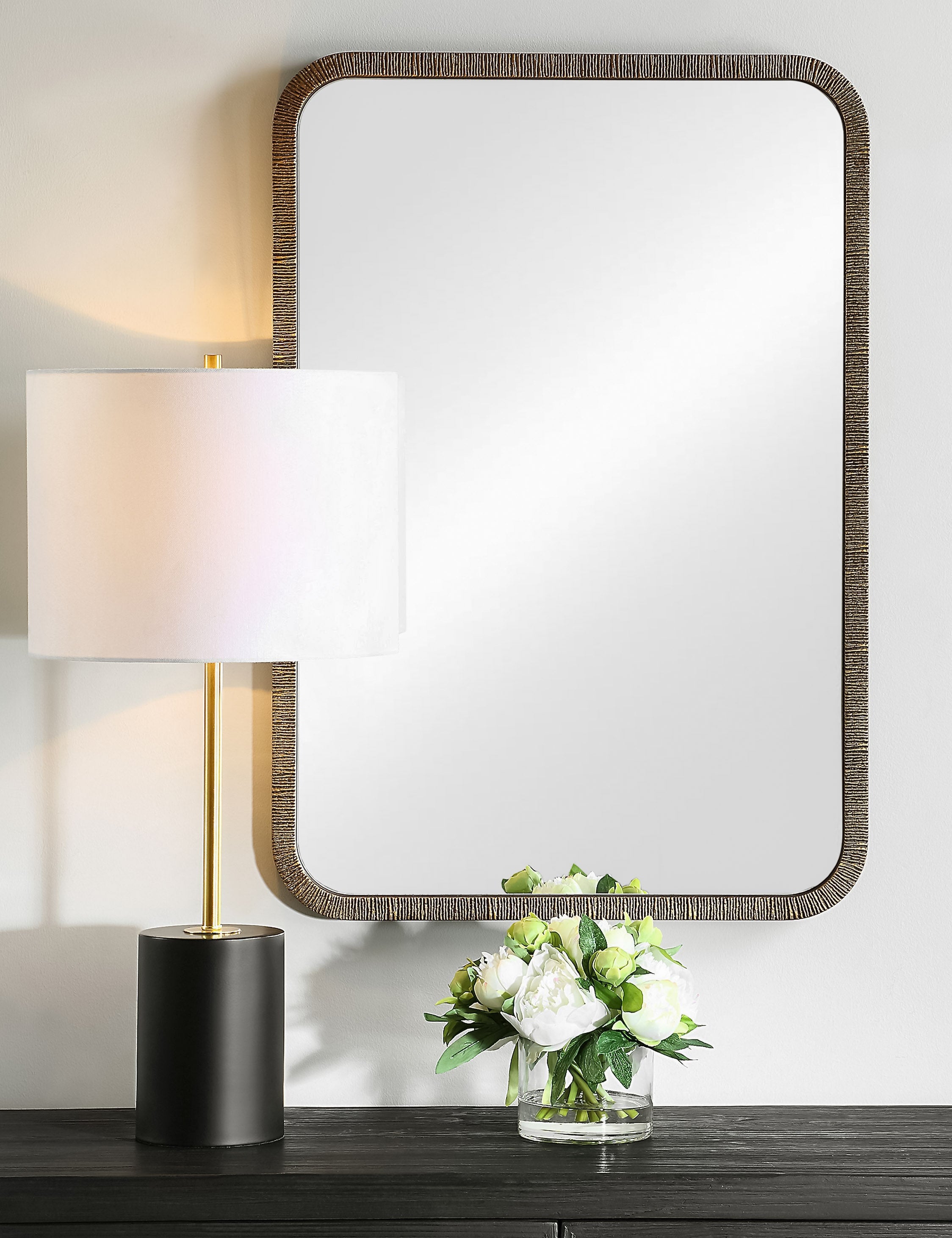 Lulu and Georgia Emley Mirror – Brass - view 2