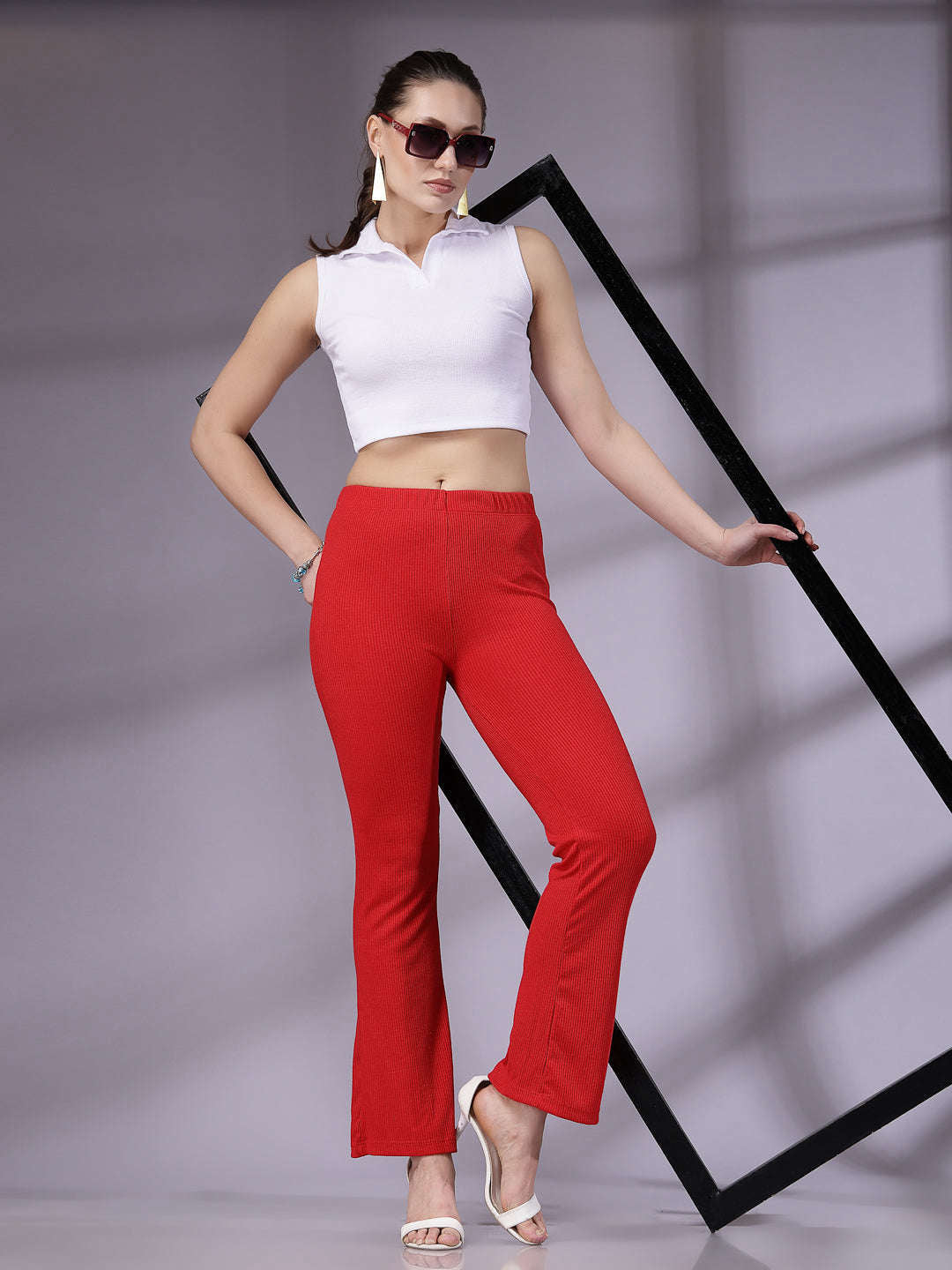 Freehand By The Indian Garage Co Women Solid Trouser