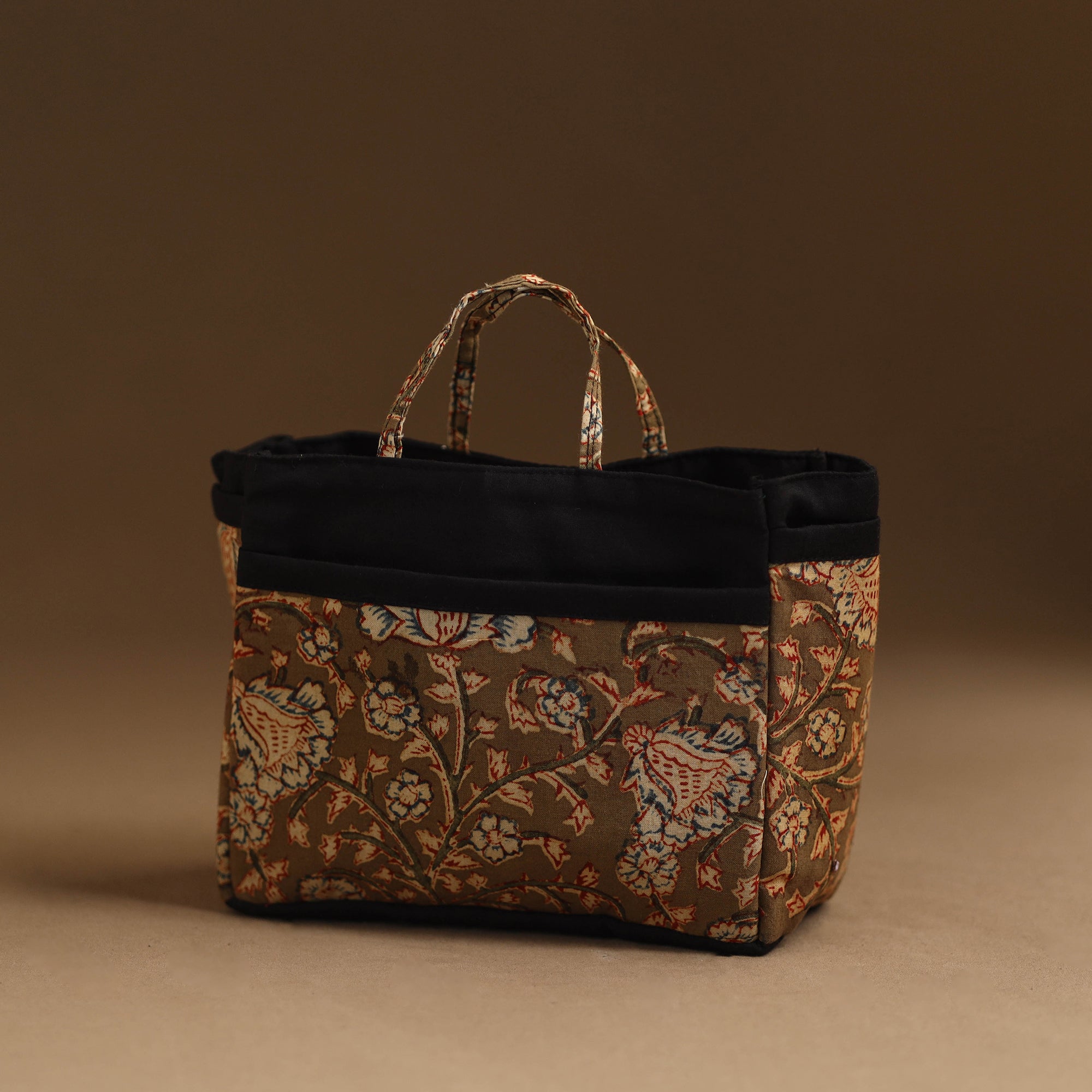 NOORI BAZAR Brown - Handmade Cotton Multipurpose Cosmetic/Toiletry Bag 17 - view 2