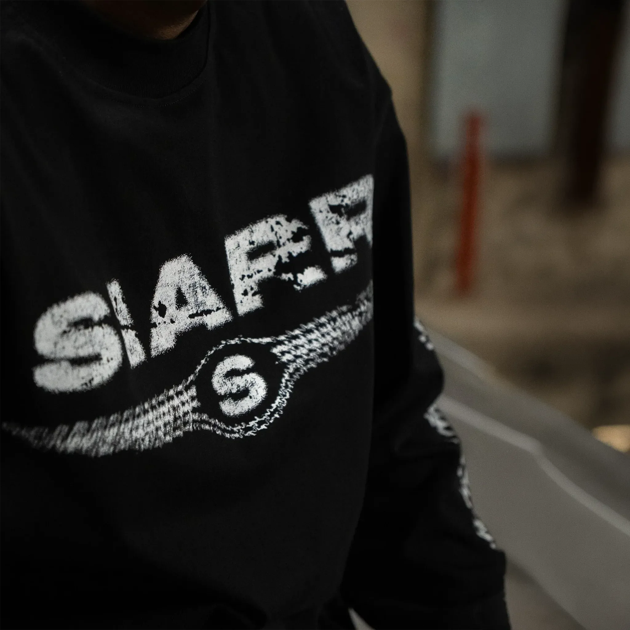 SIARR Chequered L/S Black T-Shirt - view 8