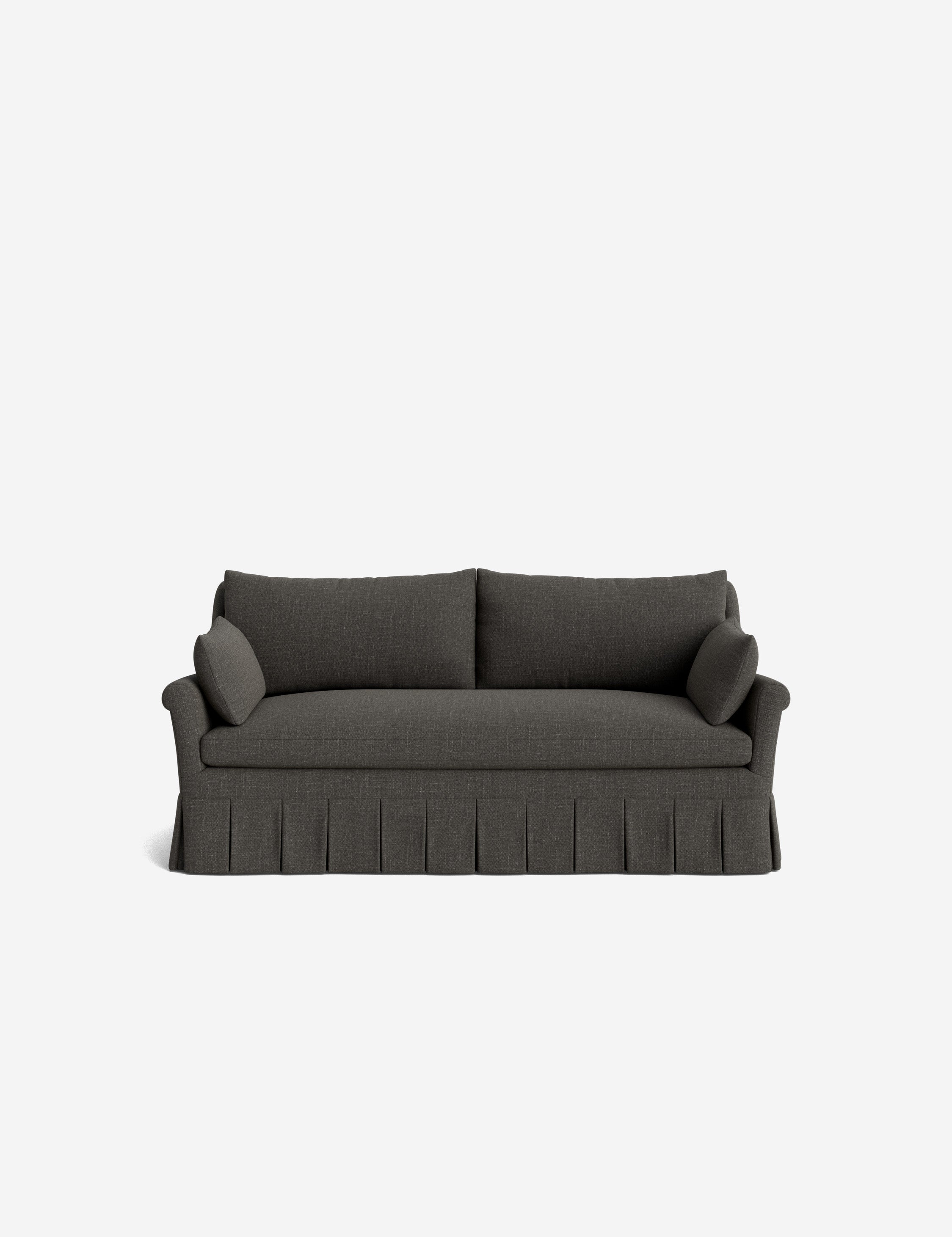 Lulu and Georgia Portola Rolled Arm Pleated Sofa - view 136