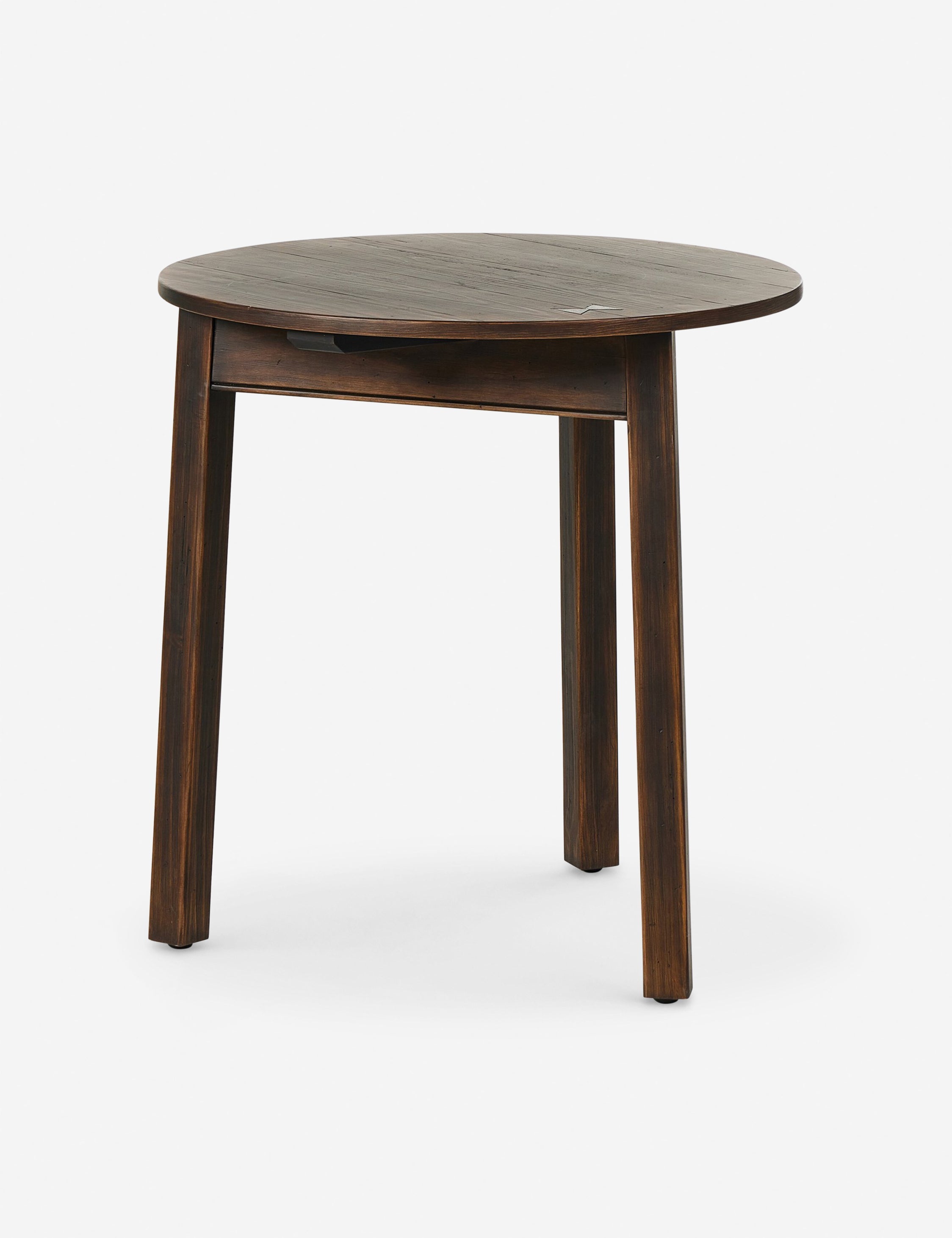 Lulu and Georgia Sanderson Round Side Table – Dark Brown