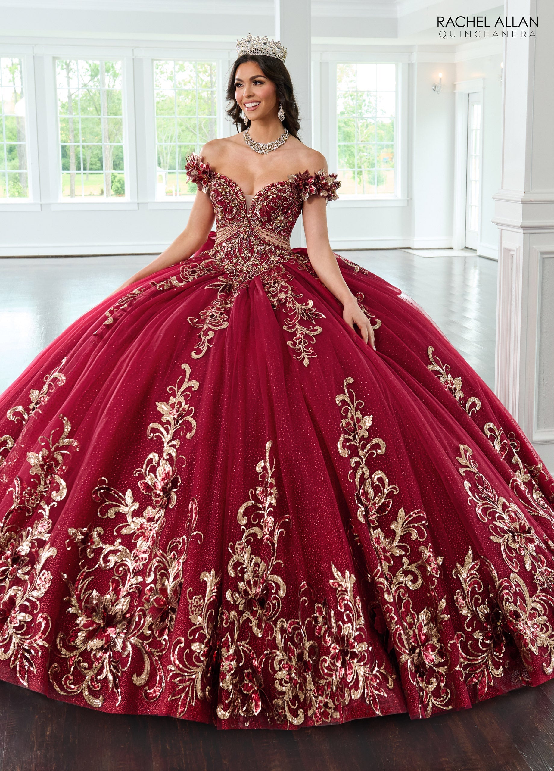 Mary's Bridal Off Shoulder Quinceanera Dress by Rachel Allan RQ3145 - view 7