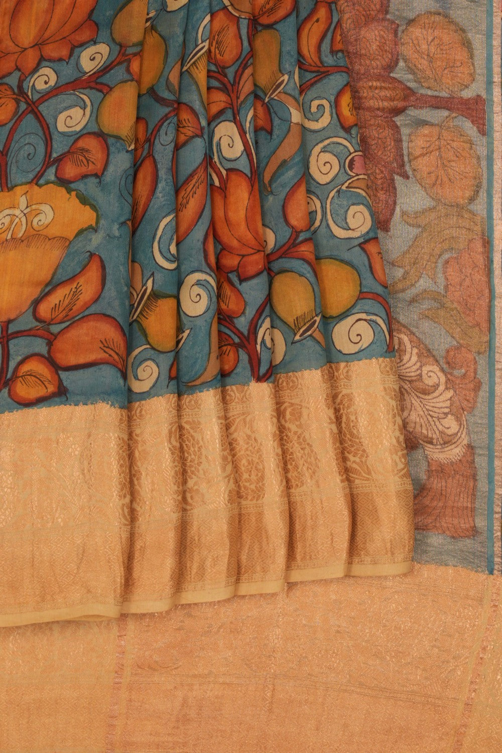 Kalanjali Kalamkari Hand-Painted Saree – Women's