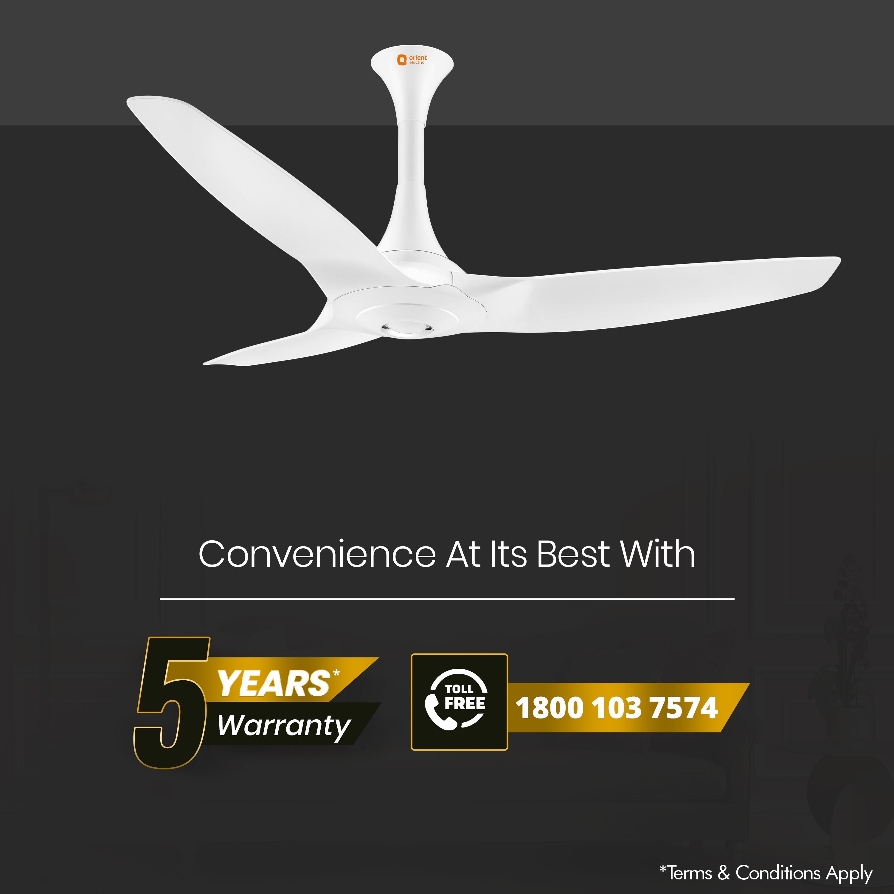 orientelectric Aeroquiet 5 Star Rated Premium BLDC PRO Ceiling Fan - view 38