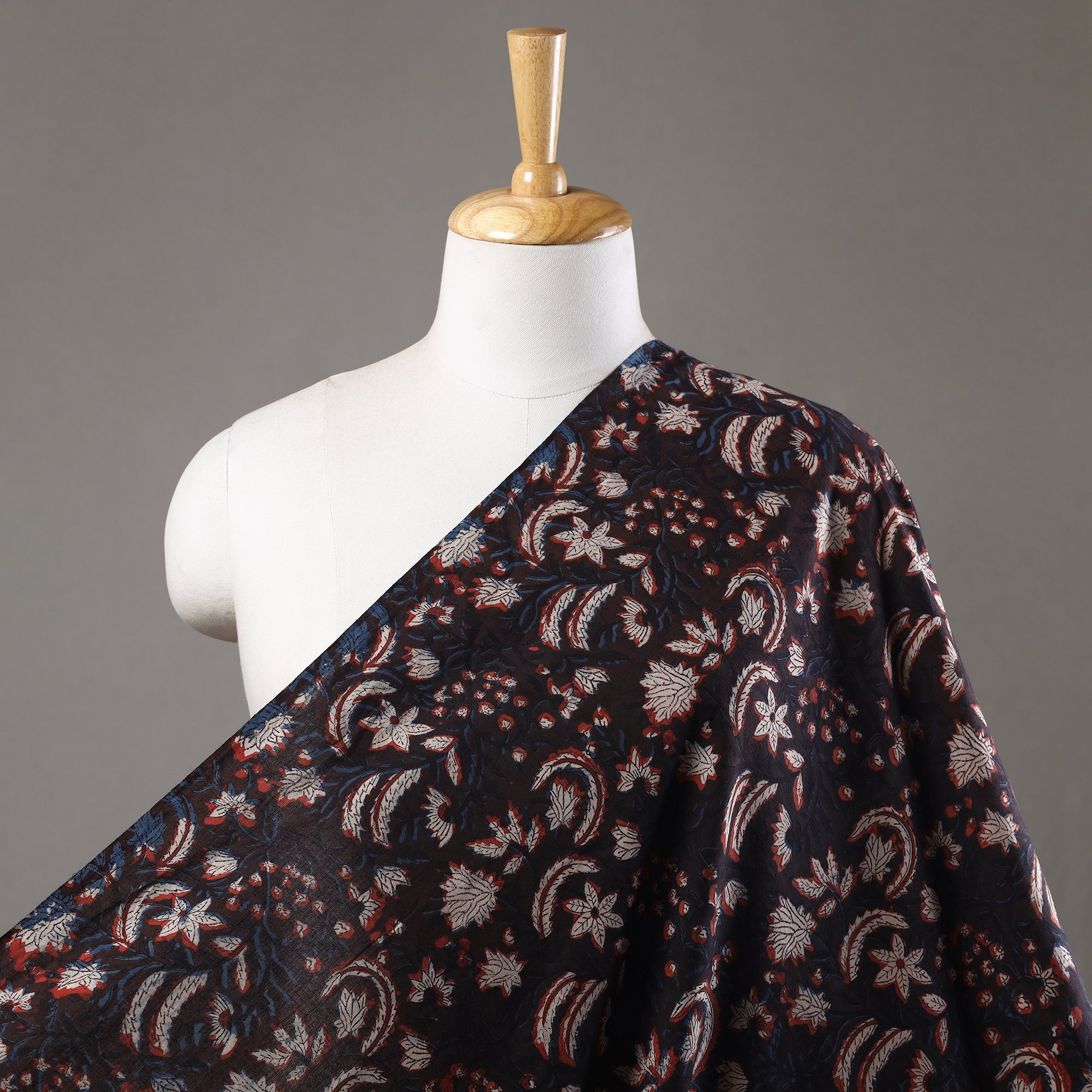 HAVELI CHRONICLES Brown - Jahota Block Printed Cotton Fabric 03