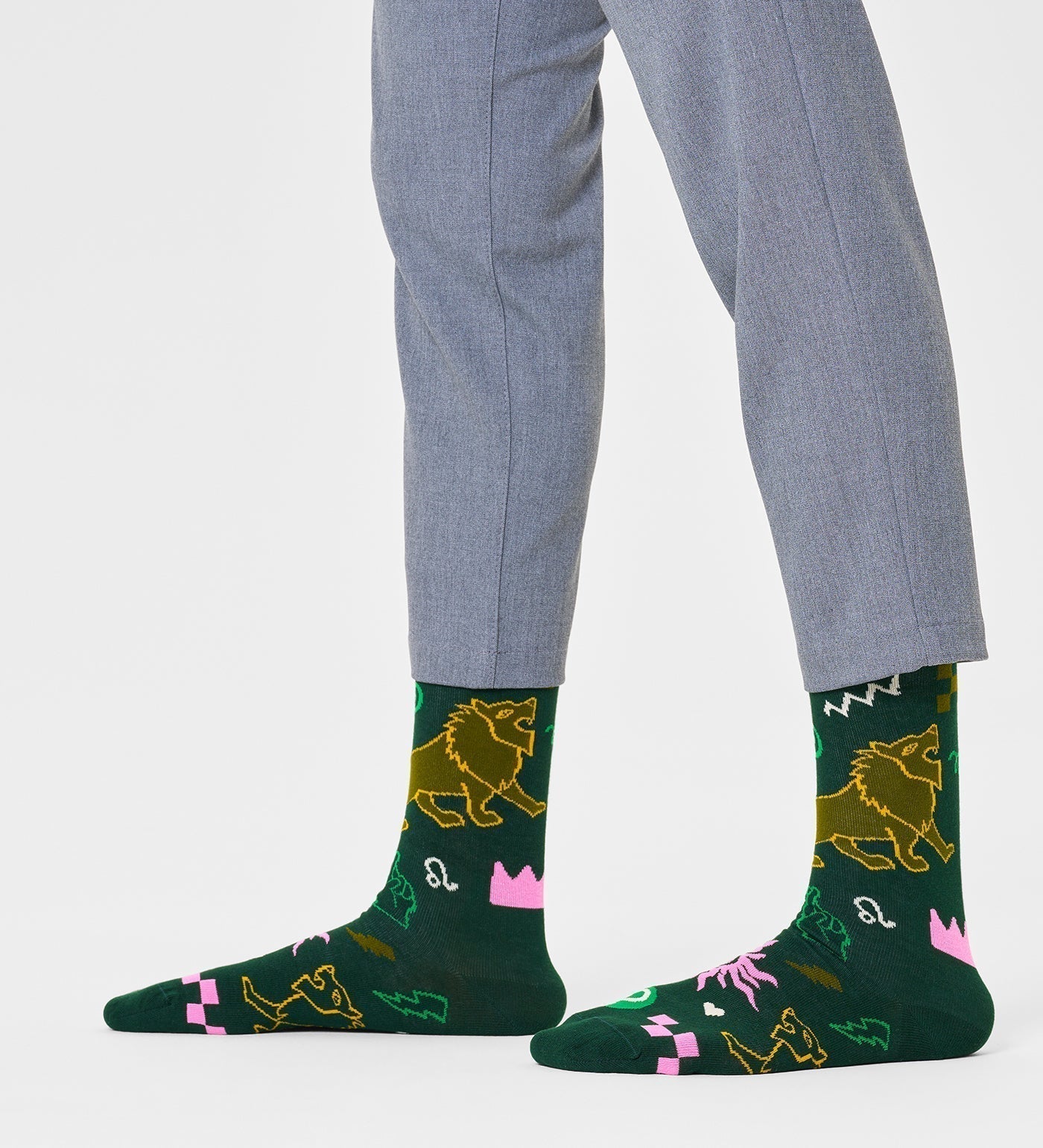 Happy Socks Unisex Leo Crew Length Socks for Women and Men - view 2