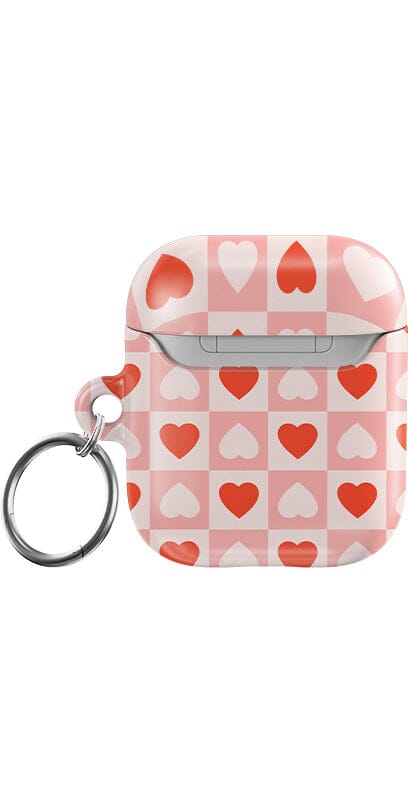 Casetry King of My Heart | Checkered Hearts AirPods Case - view 3