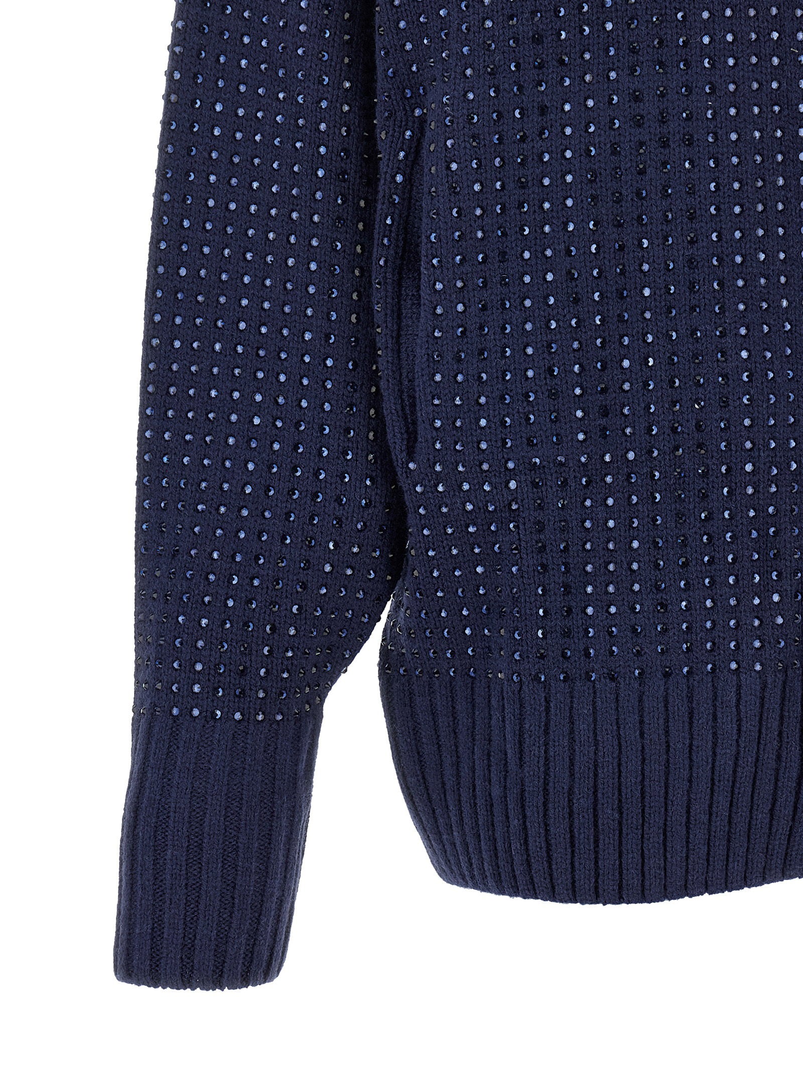 Pinko Seicento Cardigan With Rhinestones And Hood - view 4