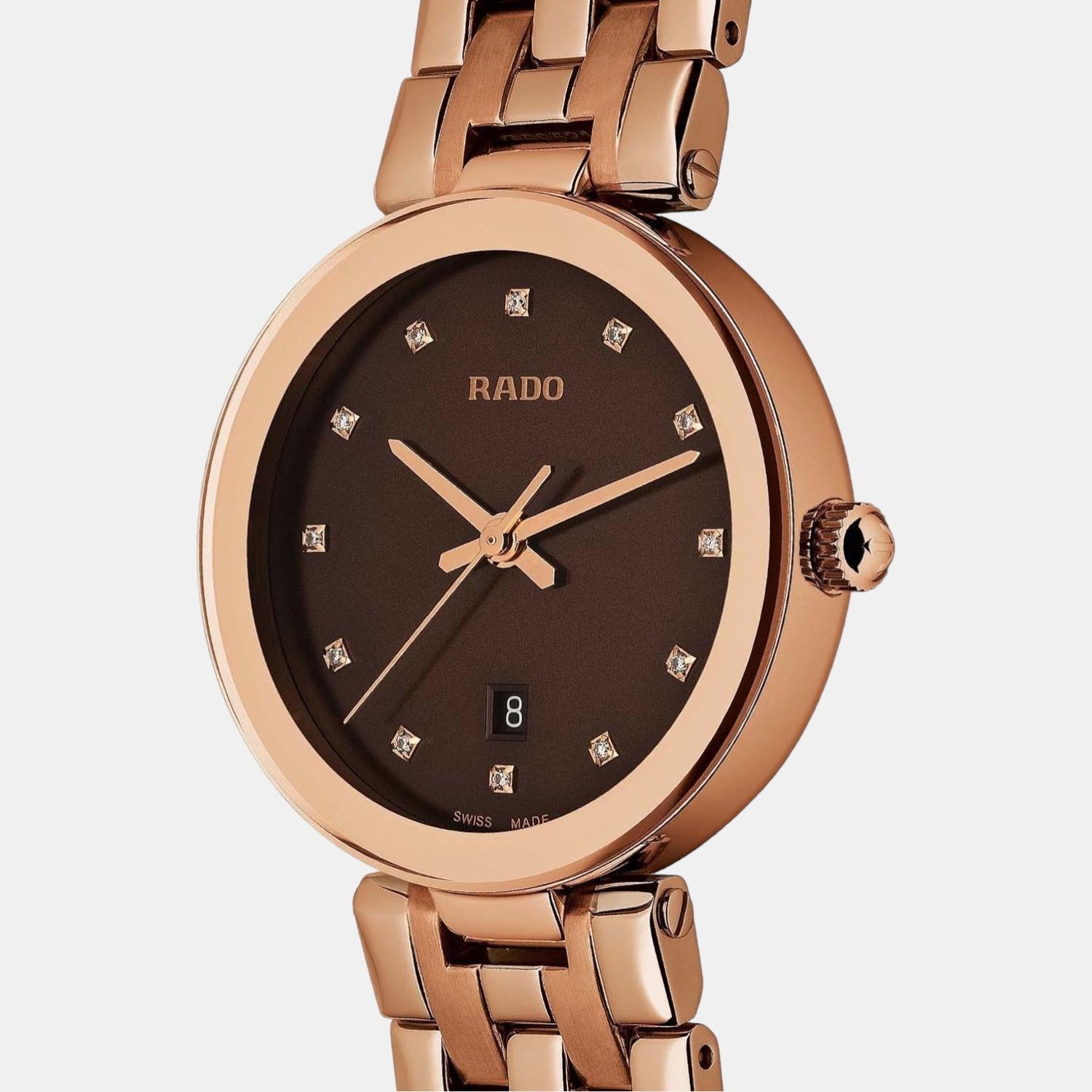 Rado Florence Women Quartz Gold Dial Analog Stainless Steel Watch R48893743 - view 2