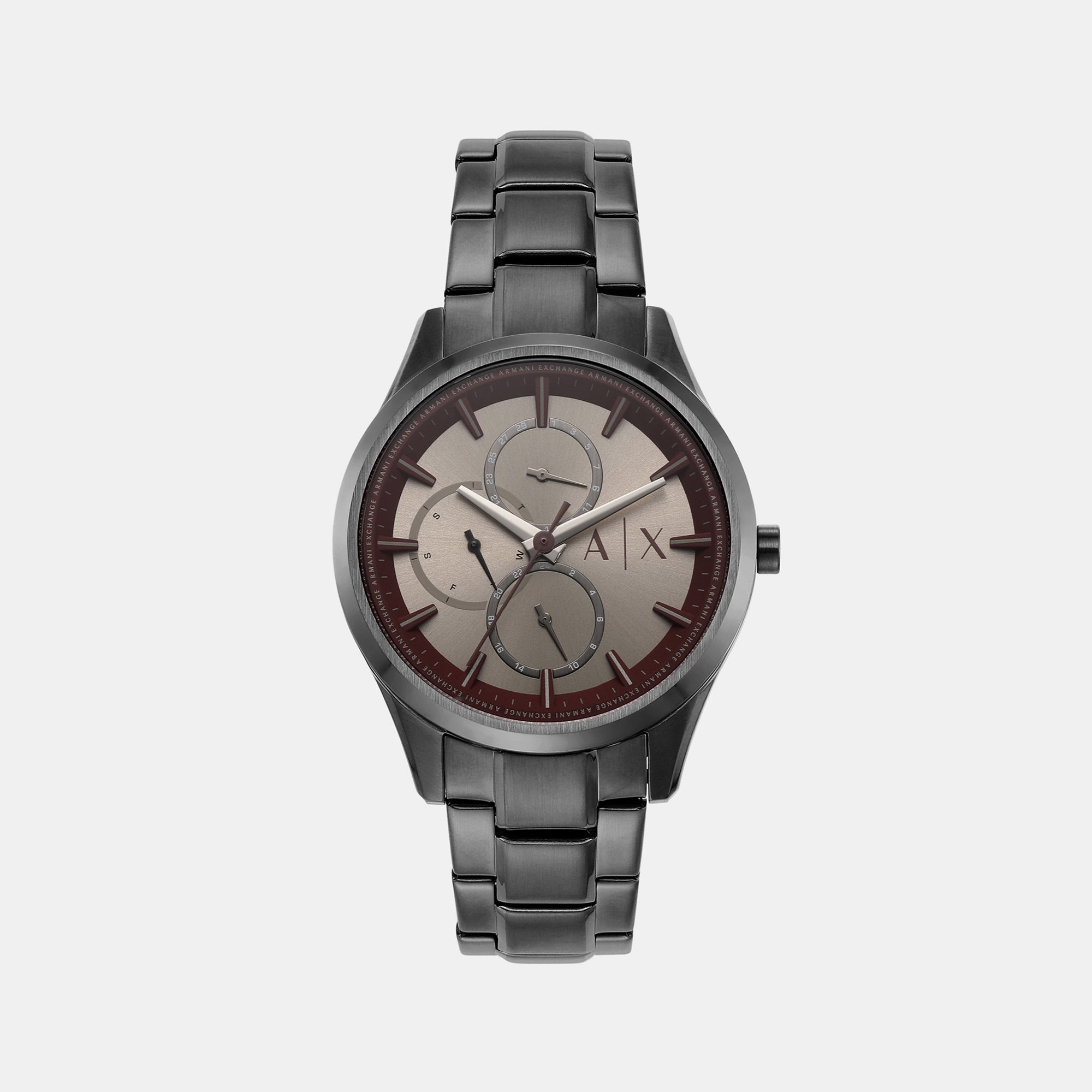 Armani Exchange Dante Men Quartz Grey Dial Chronograph Stainless Steel Watch AX1877