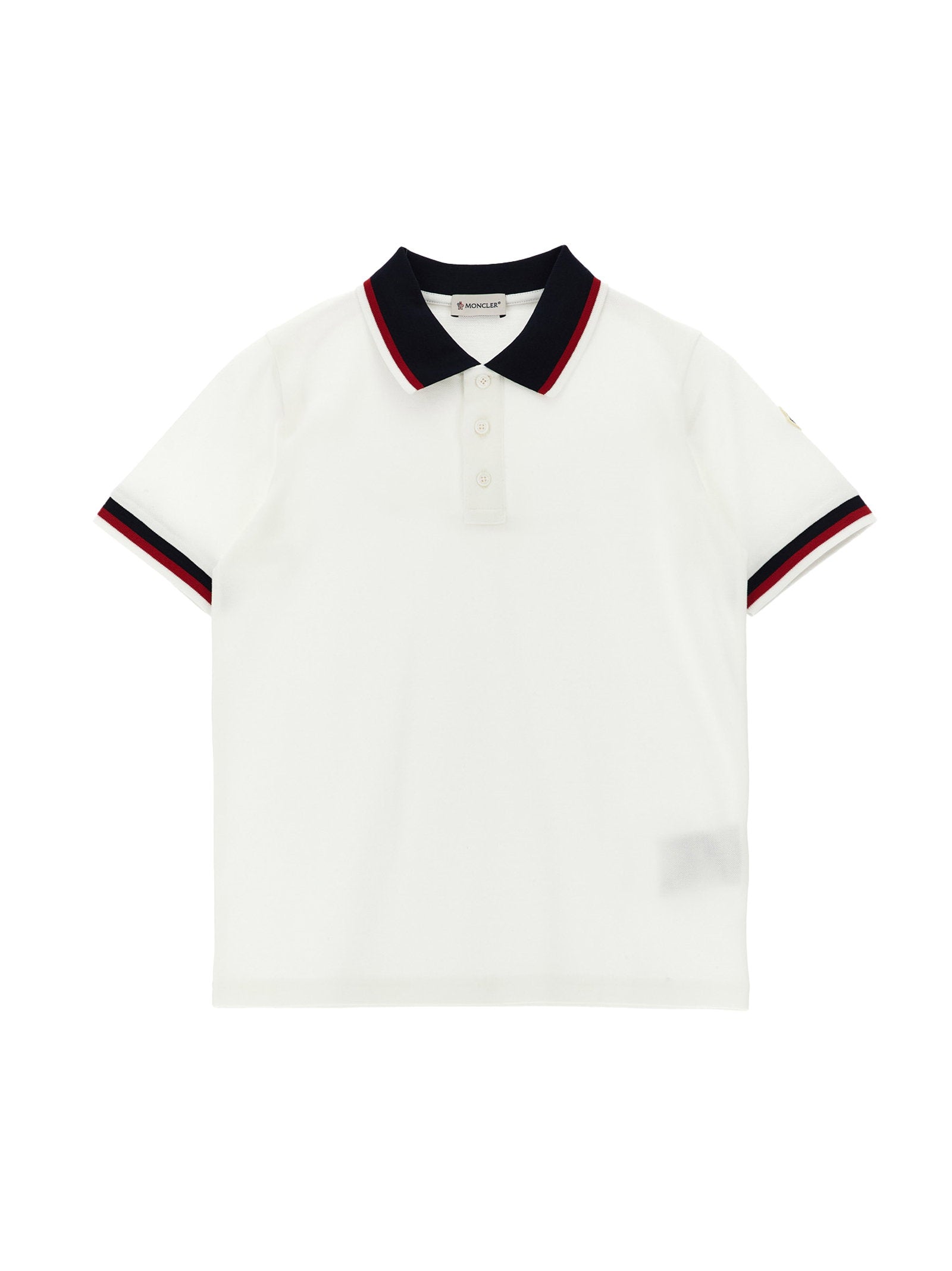 Moncler Enfant Tricolor Polo Shirt – 100% cotton